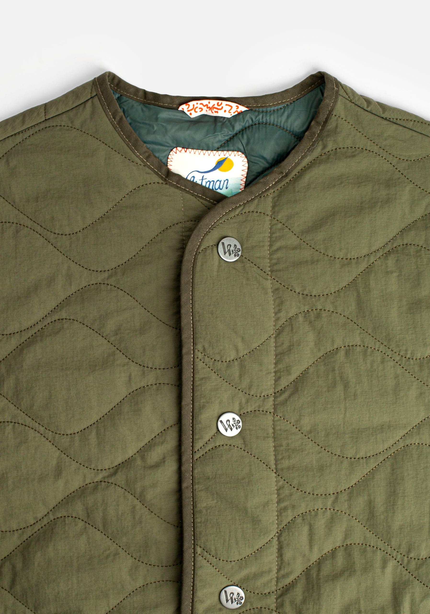 Chaqueta U Kenji Quilted Verde Osc - imagen 2