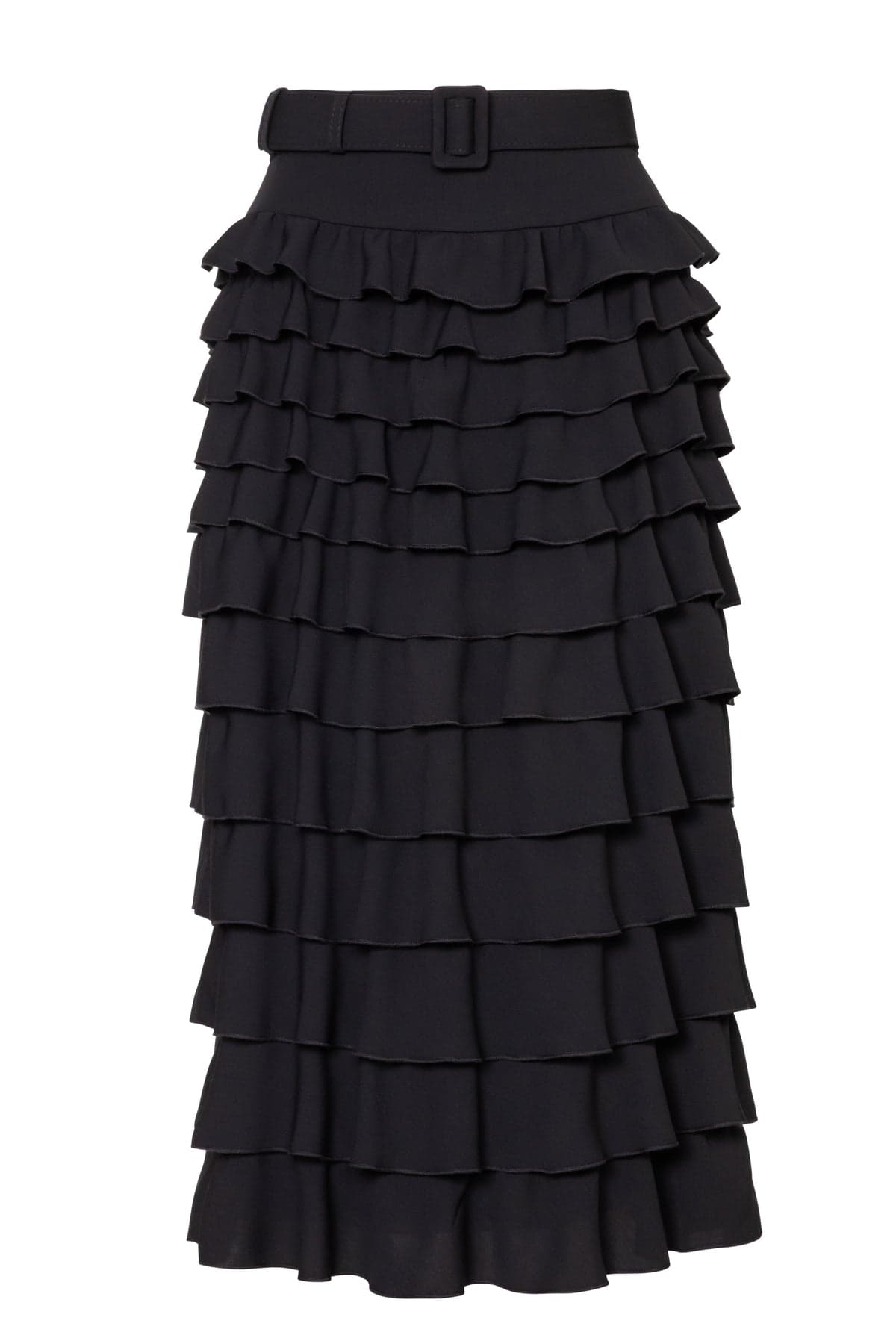 Tiered Ruffle Midi Skirt - imagen 2