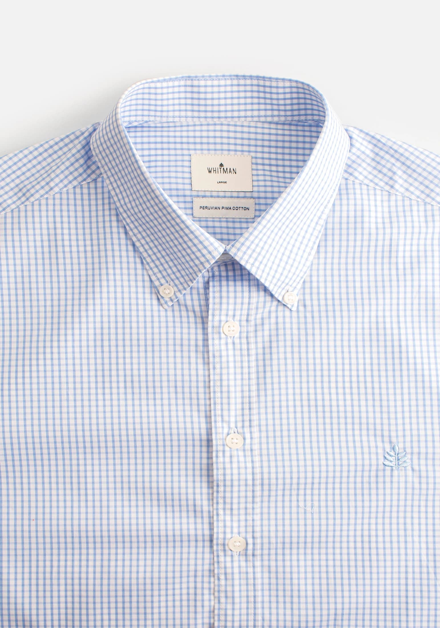 Camisa H CBD Cuadros GRD L-Atn Azul Claro - imagen 2