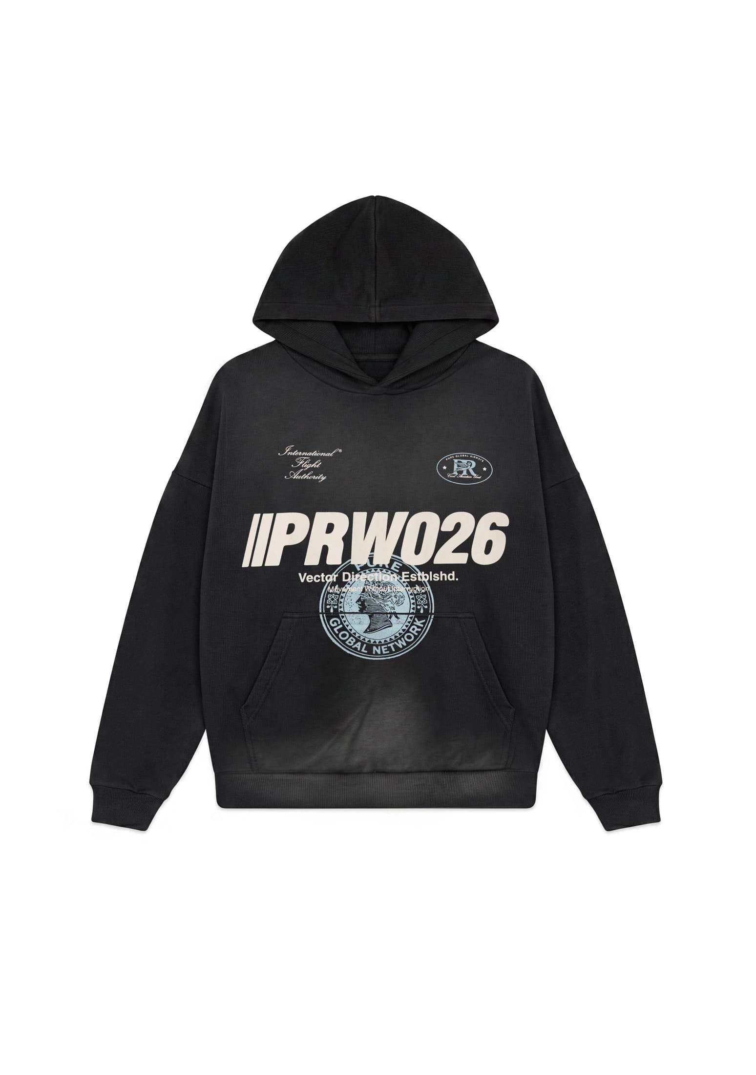 Across The Lines Black Hoodie