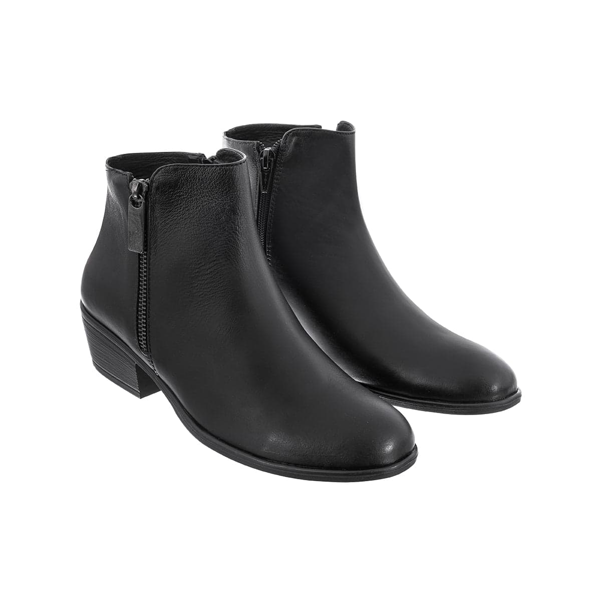 Botas Cremallera Cata Mujer Cuero Negro - imagen 1