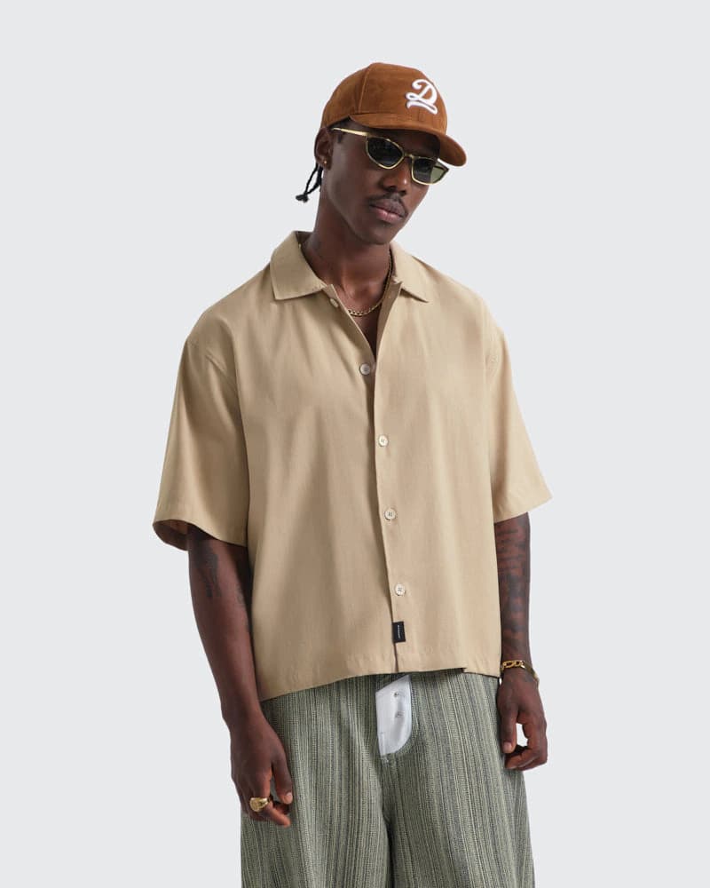 Camisa Beige Boxy Core - imagen 1