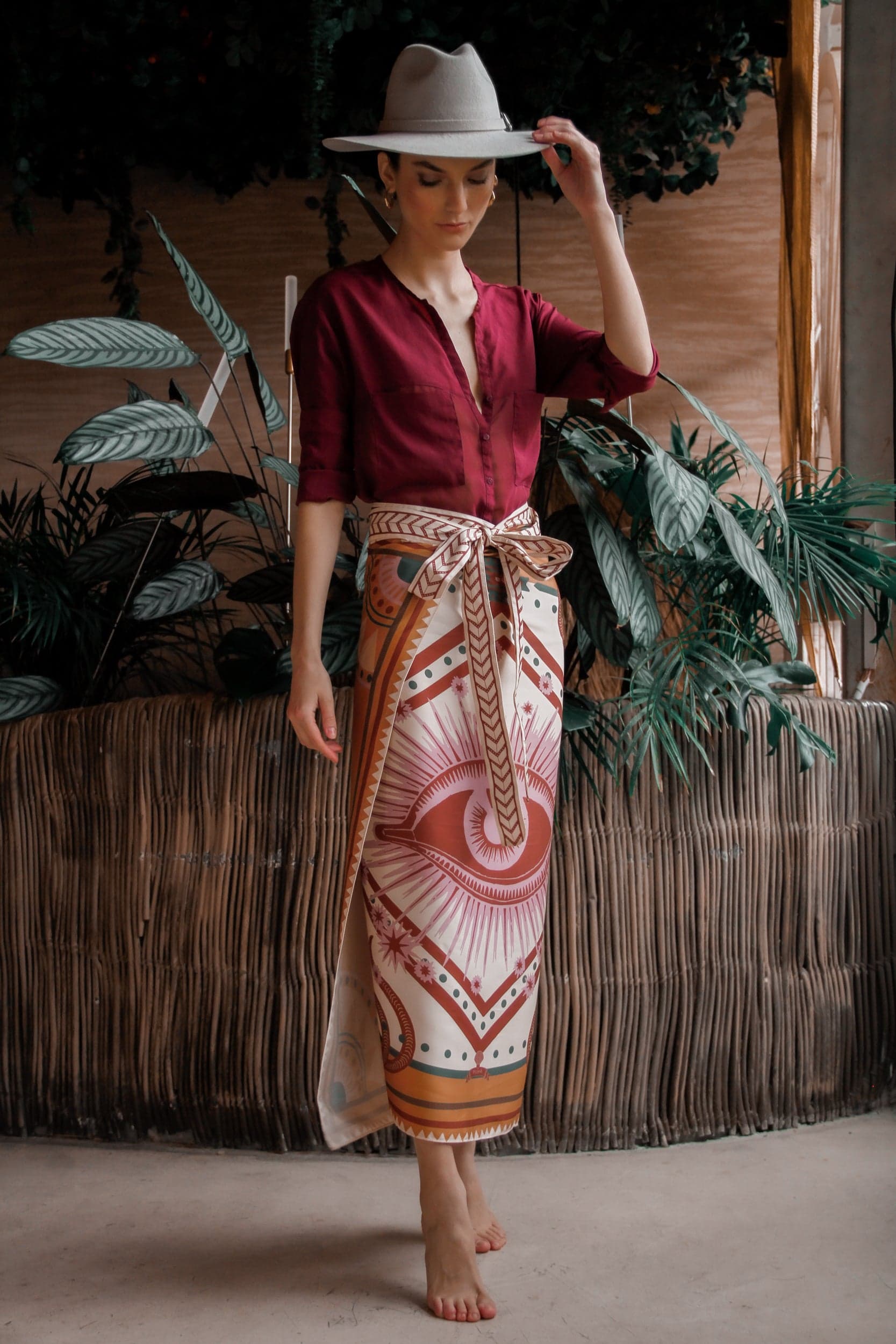 Sari Nazar, Crema / Vestido - Falda - imagen 1
