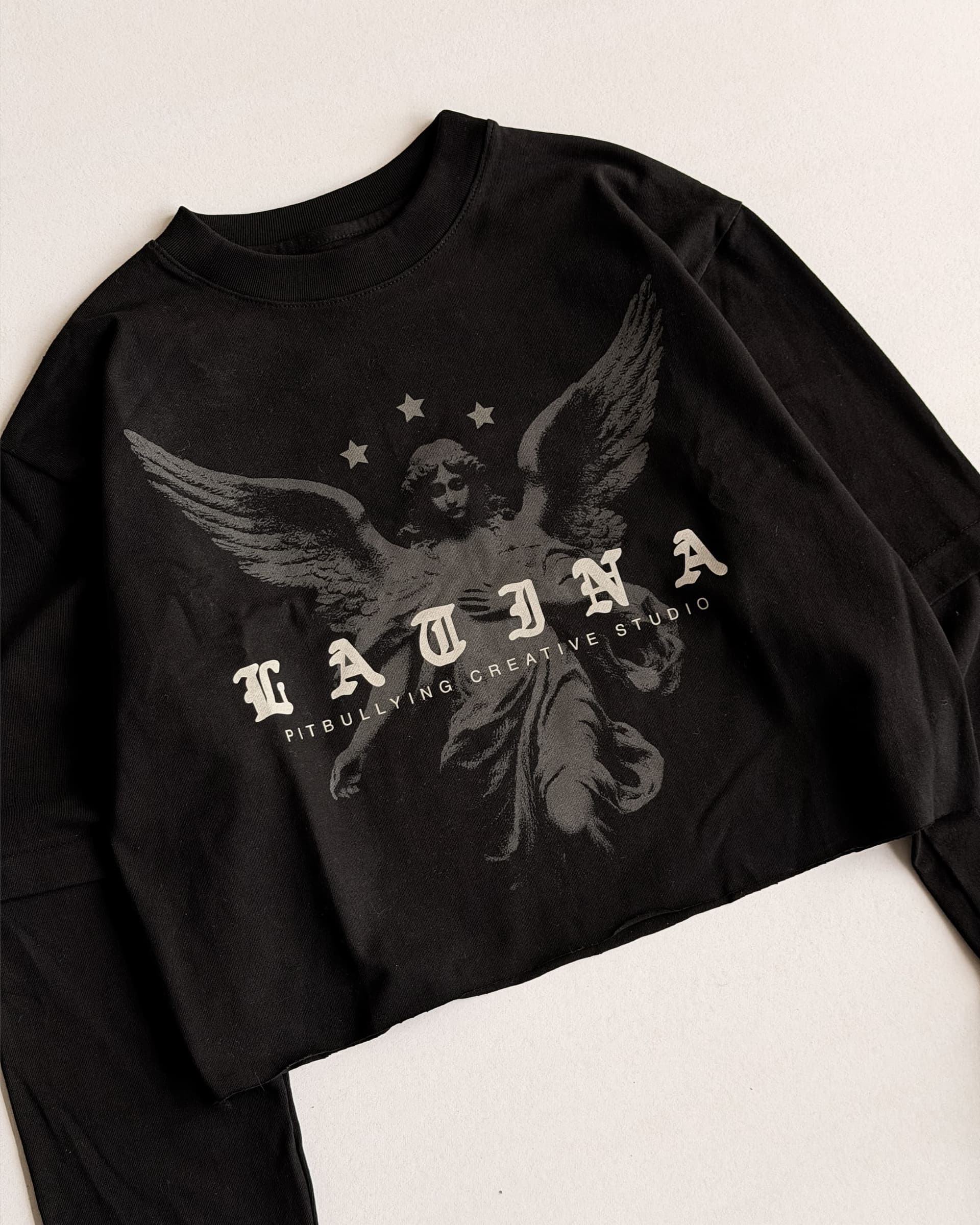 CAMIBUSO CROP NEGRO LATINA - imagen 7