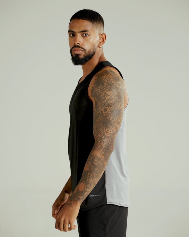 Crimson men tank Negro - imagen 4