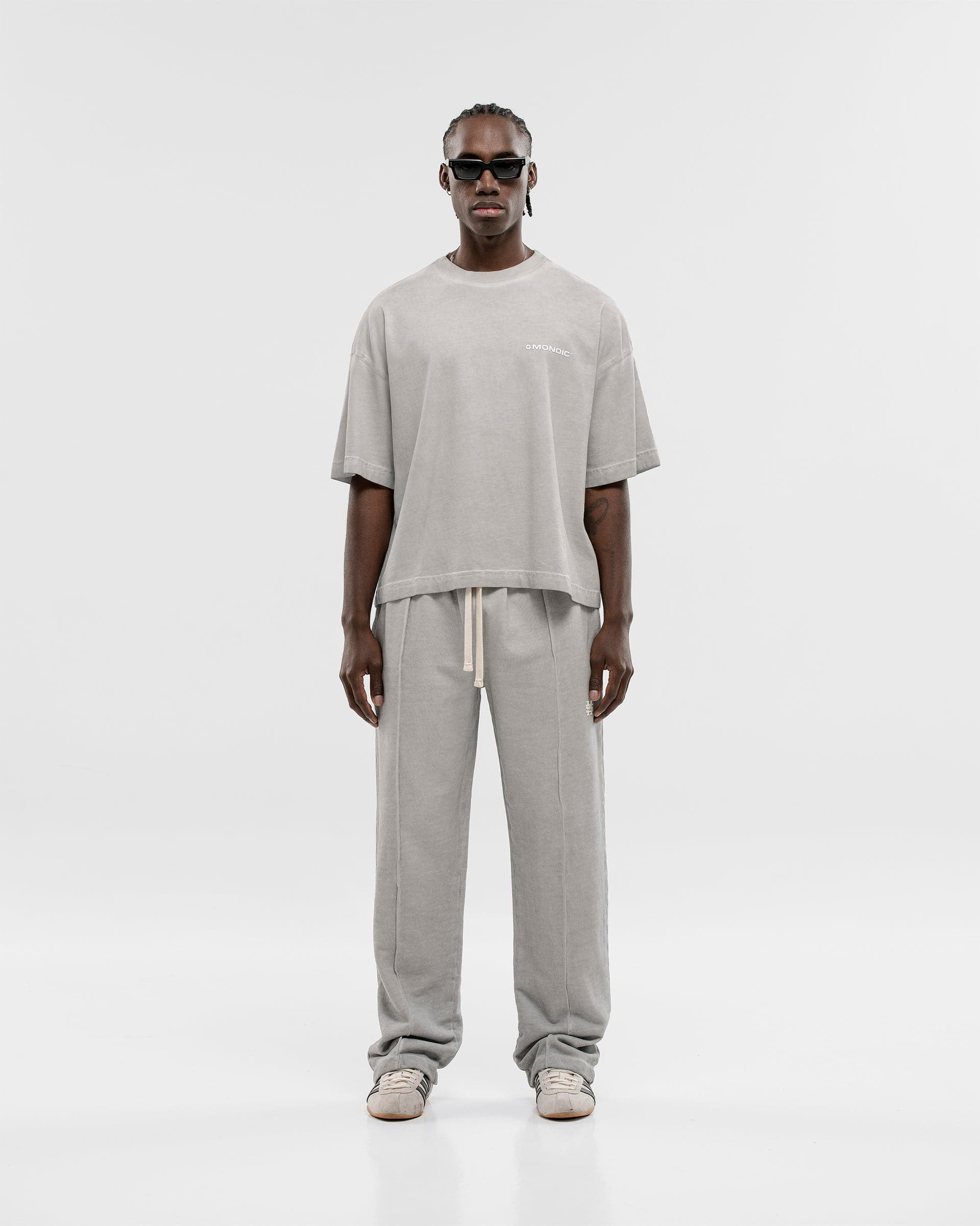 Camiseta Boxy Fit Básica V2 - Gris Desgastado - imagen 5