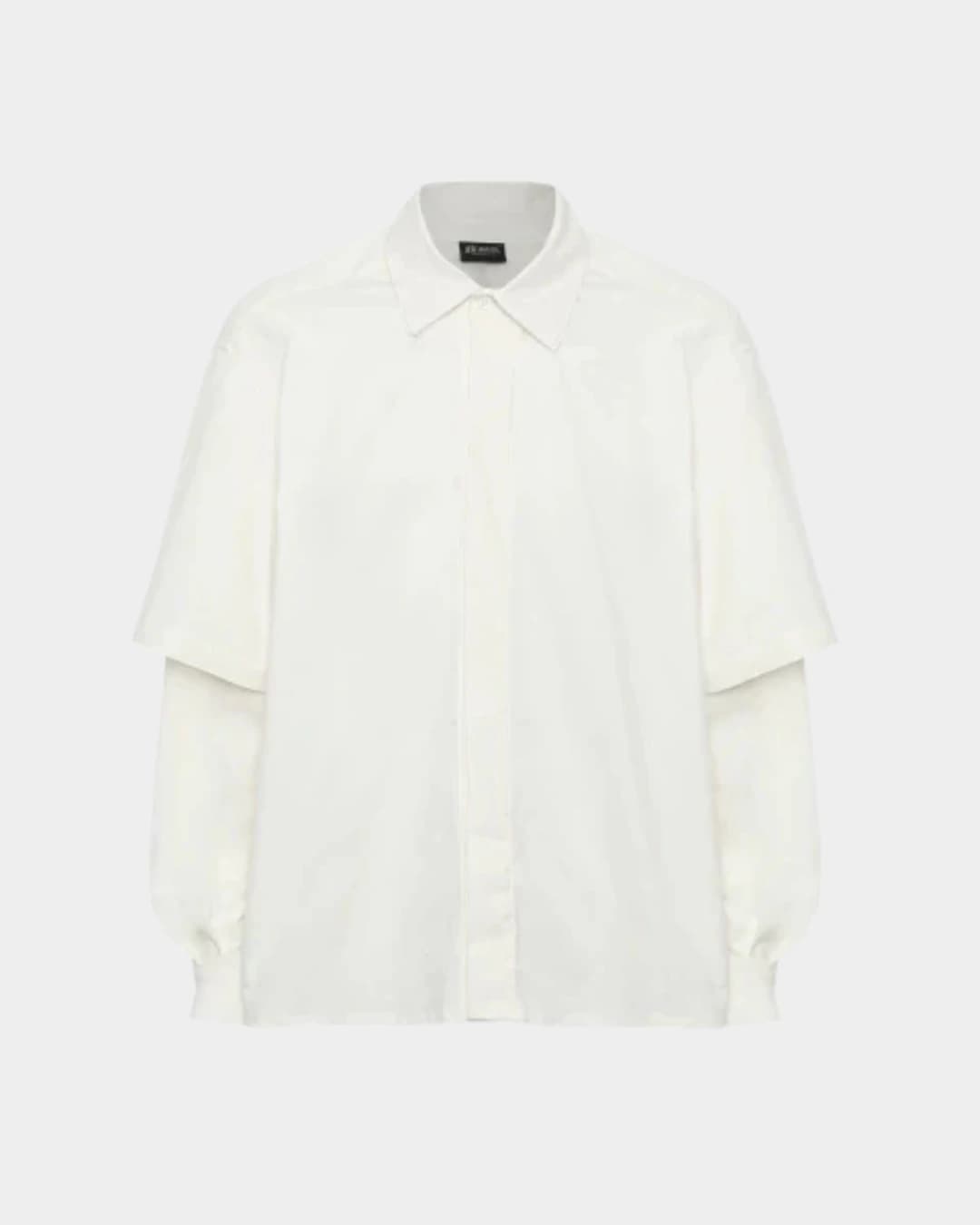 CAMISA DOUBLE SLEEVE CRUDA - imagen 1