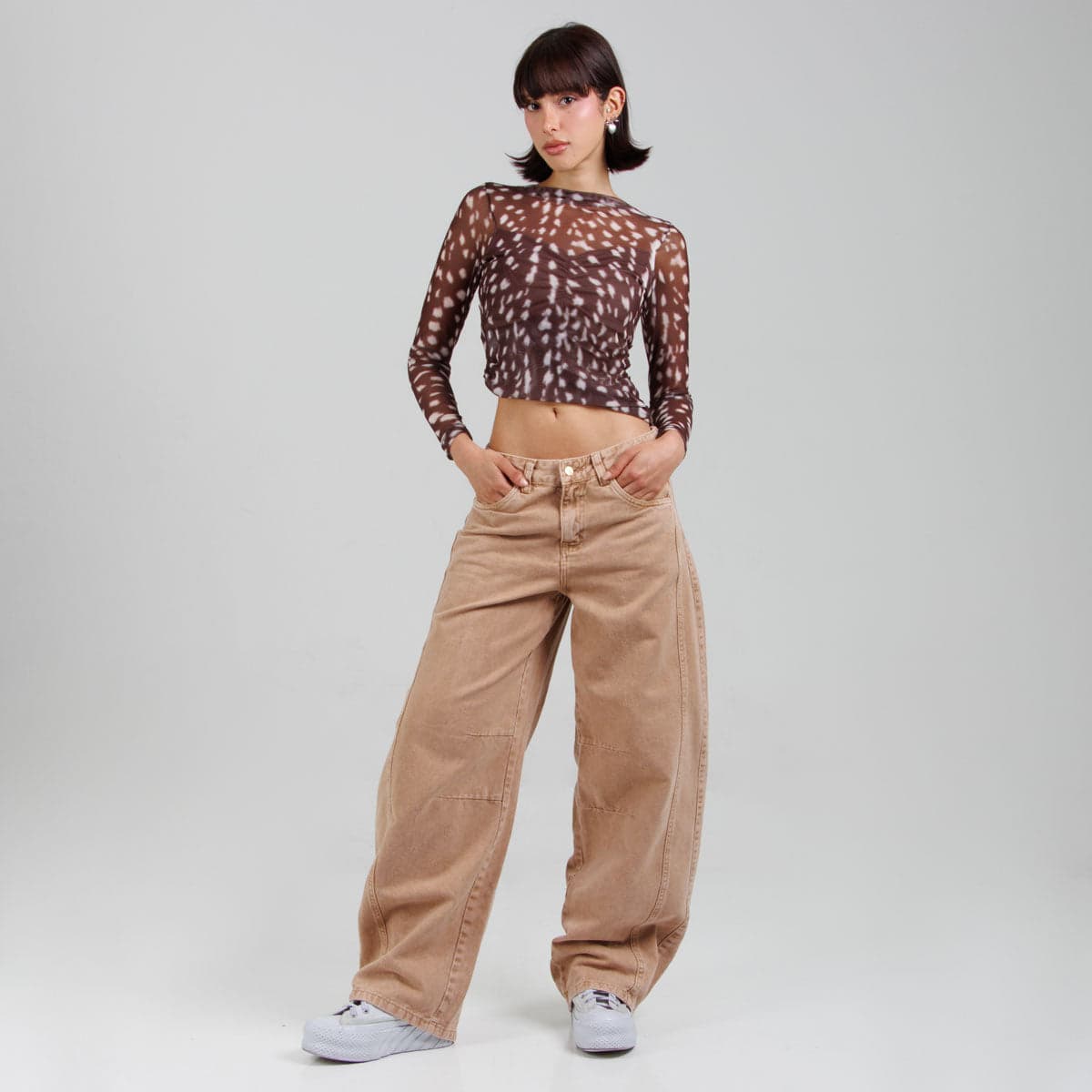 Jean Baggy Camel Ax-2822 Rigido - imagen 1