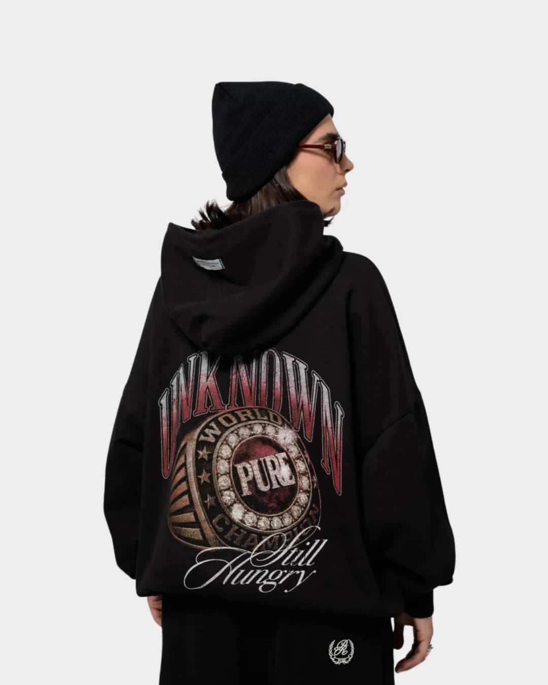 STILL HUNGRY BLACK HODDIE - imagen 2