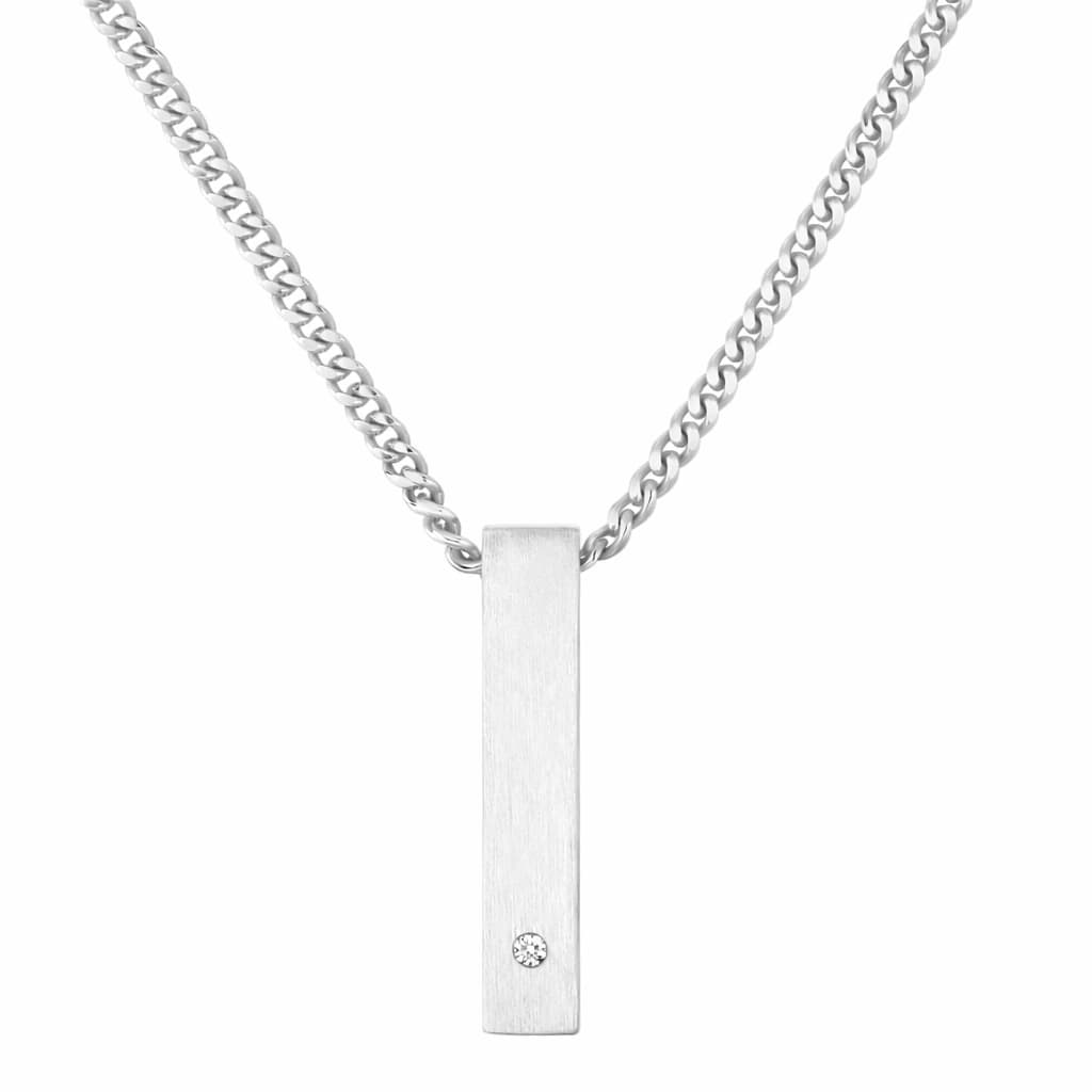 FIFTH AVE NECKLACE | CADENA CON DIJE EN PLATA LEY 925 Y PIEDRA