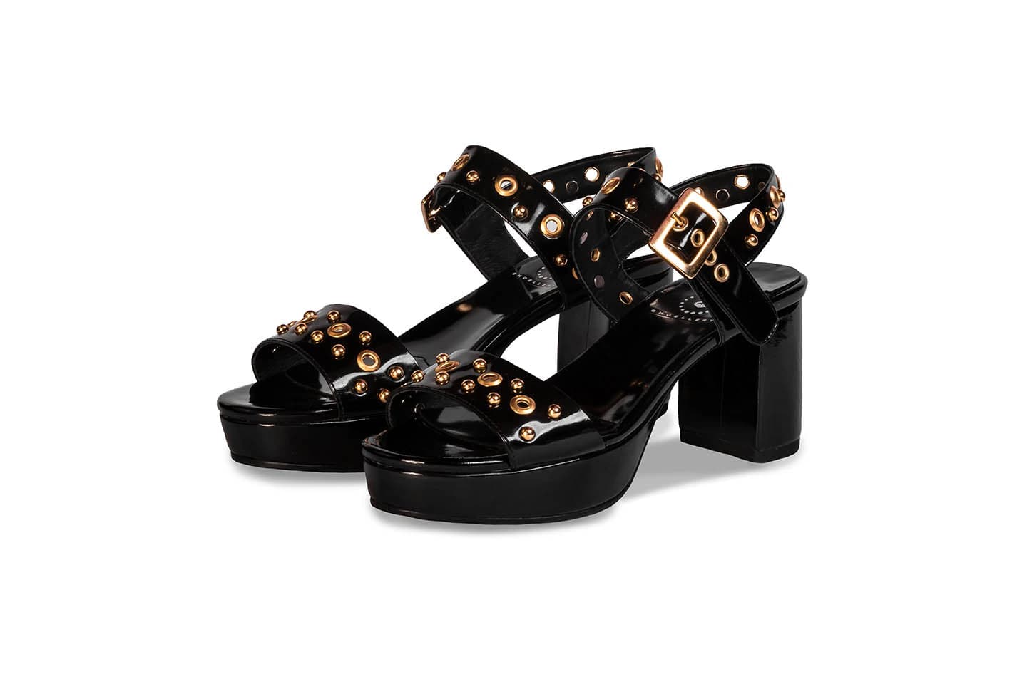 MARY JANE  SHOELLERY BLACK X GOLD - imagen 1