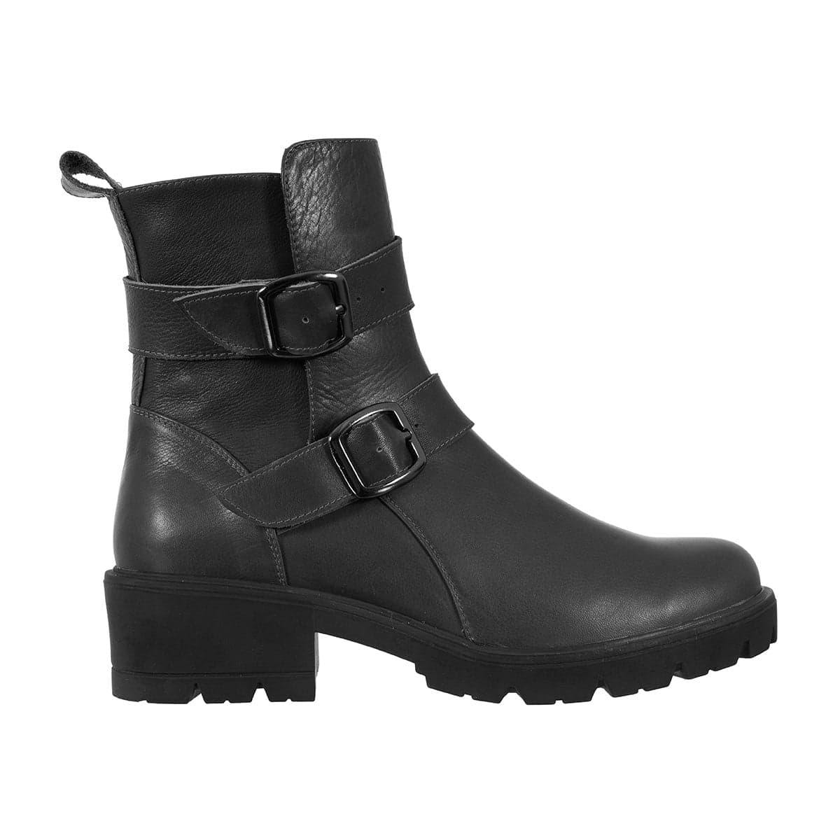 Botas Correas Mujer Cuero Negro - imagen 3