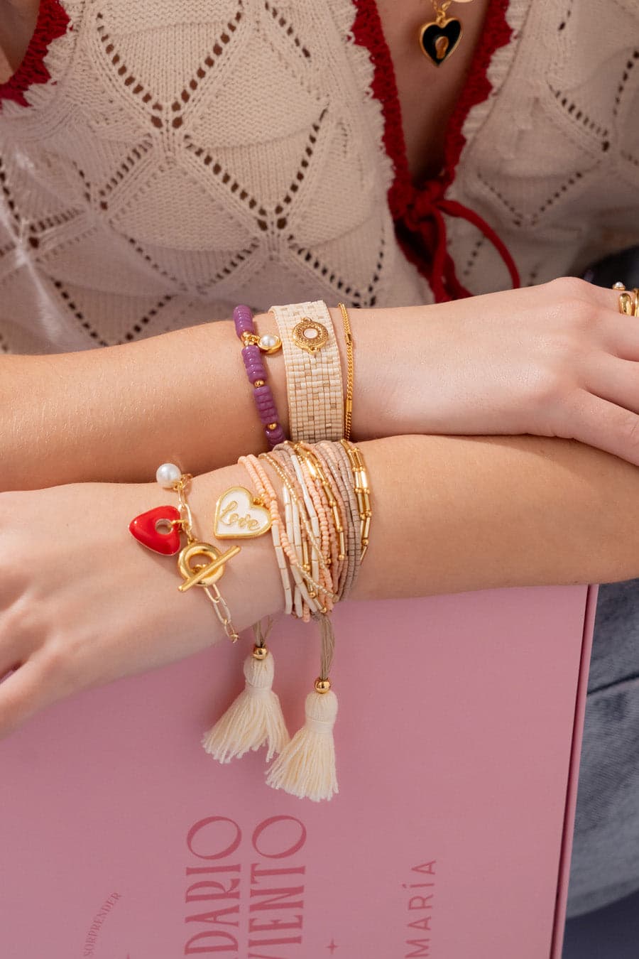 Pulsera Corazón Perla - imagen 3