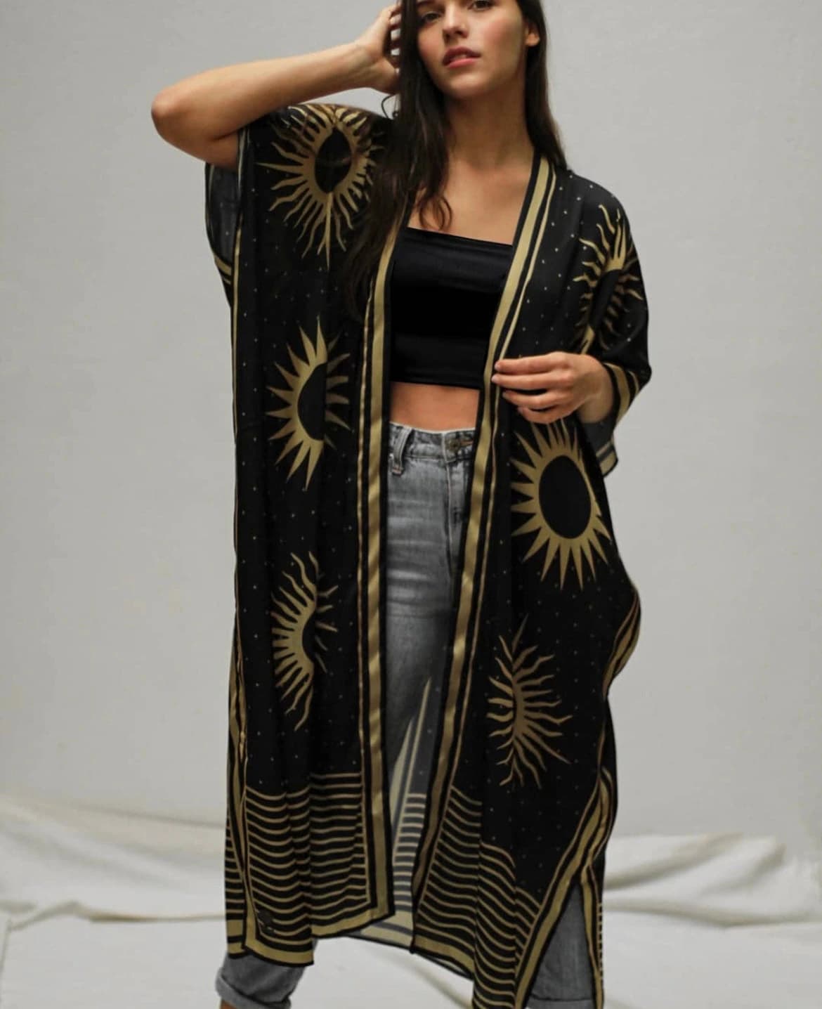 Kimono Soles, Negro y dorado - imagen 5