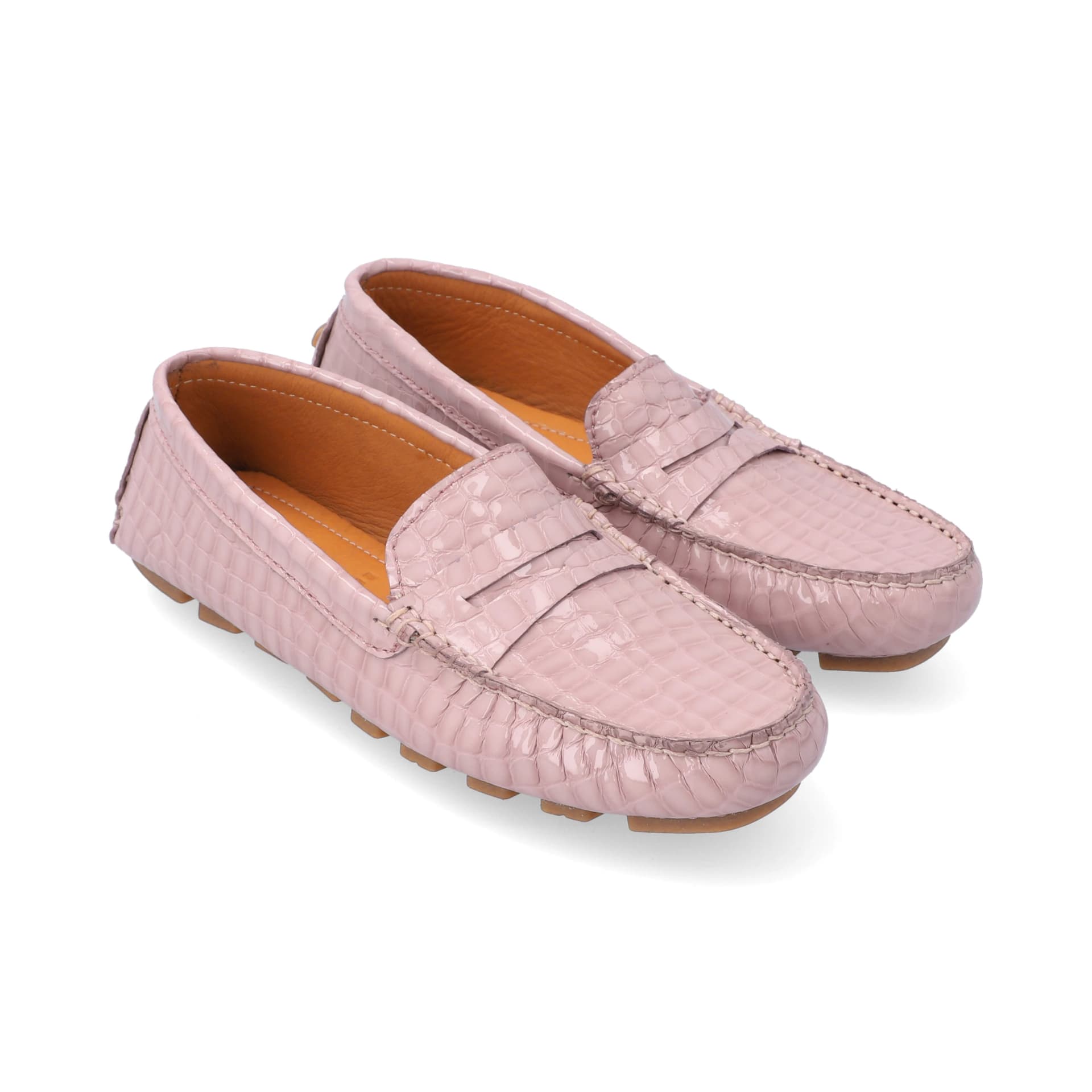 Mocasines Mujer Penny Cuero Maggie Rosa - imagen 1