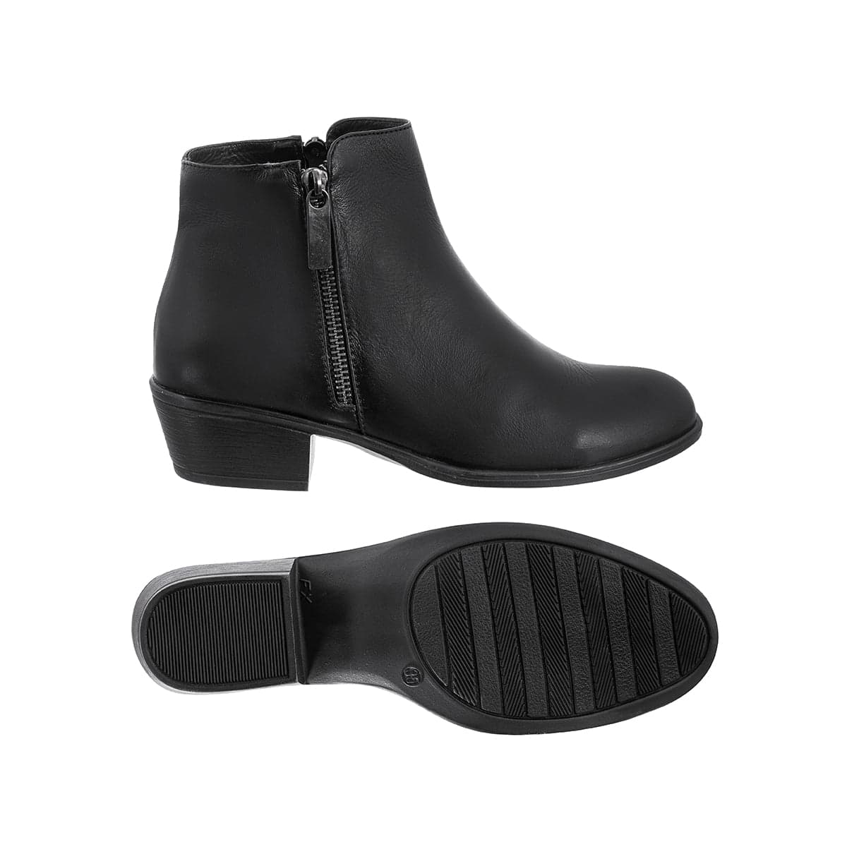 Botas Cremallera Cata Mujer Cuero Negro - imagen 3
