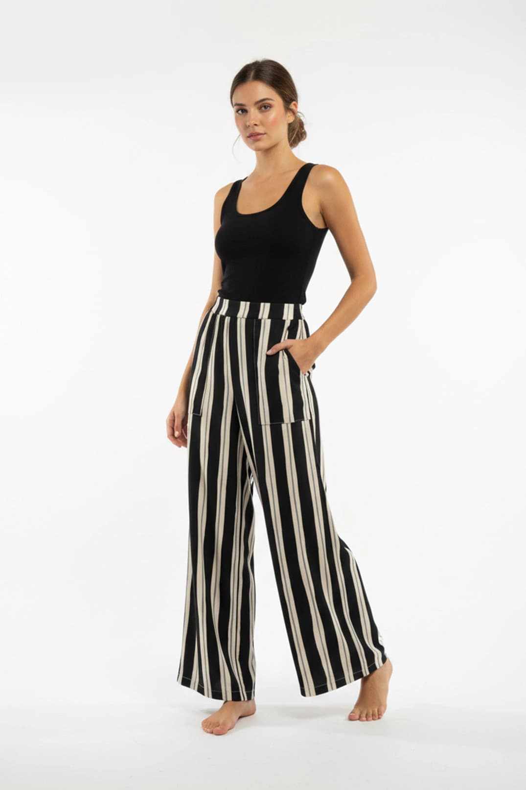 Pantalon Igua Rayas Negro - imagen 3