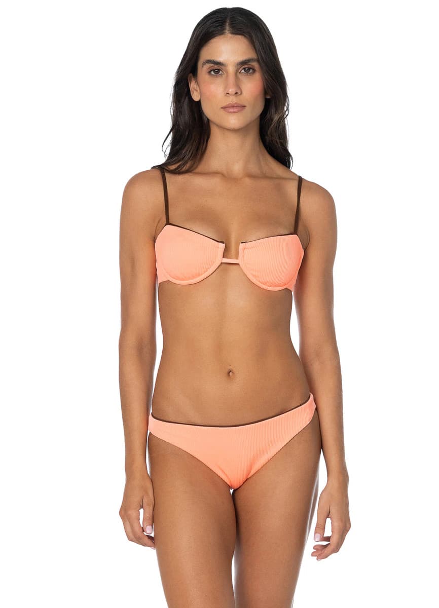 Maaji Papaya Sunset Amatista Unmolded Underwire Bikini Top - imagen 1
