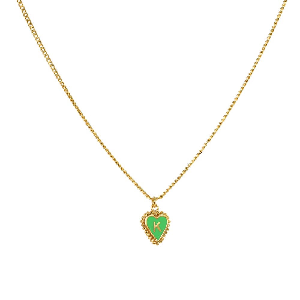 Cadena 1 Letra Heart Verde - imagen 4