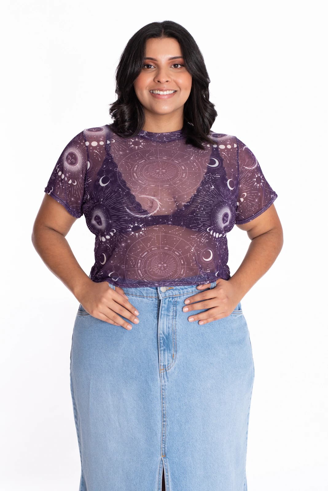 Crop Top Malla Astra Morado - imagen 5