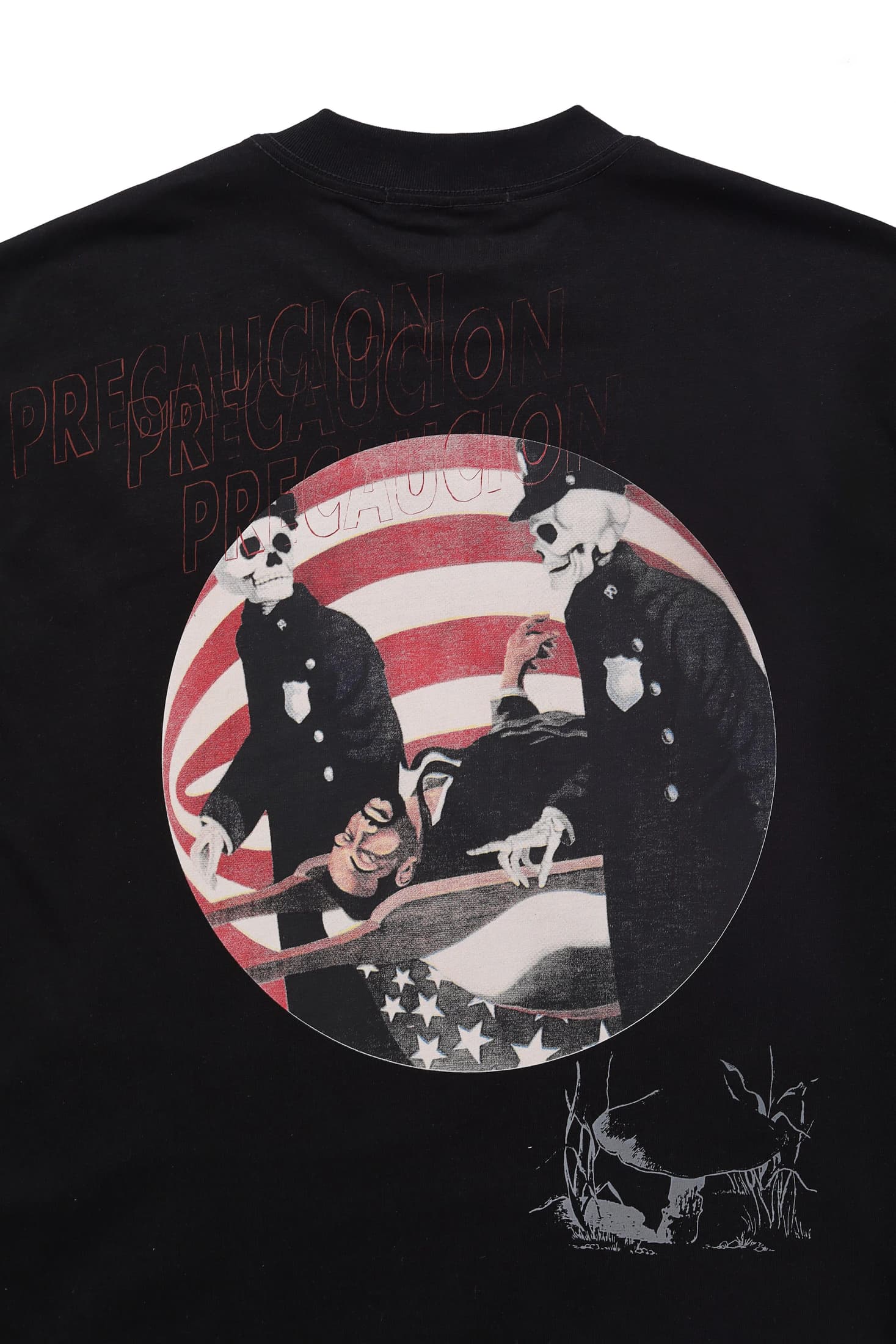 PRE-CAUCION BLACK T-SHIRT - imagen 4