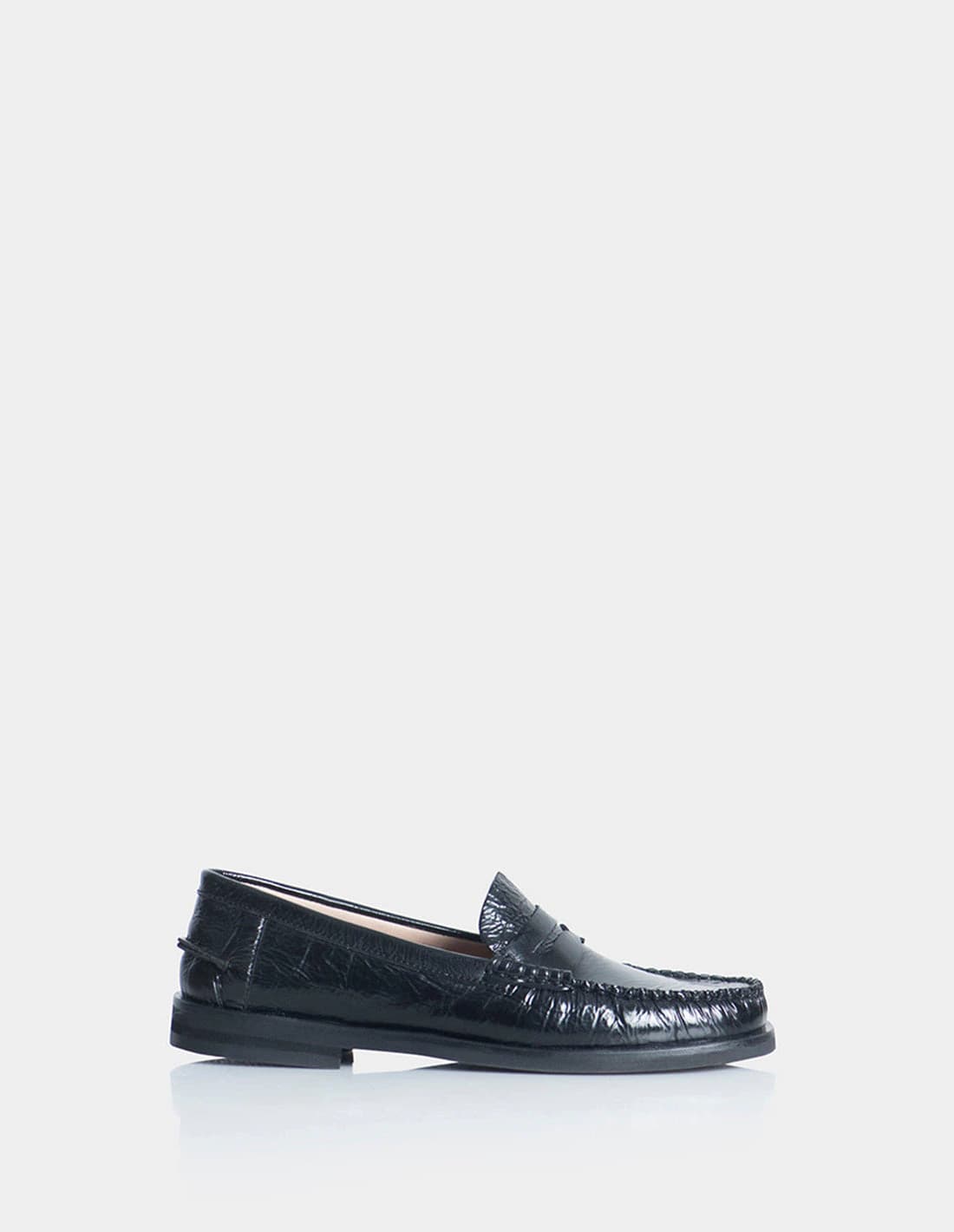 Mocasin Tiziano Cuero Charol Negro - imagen 1
