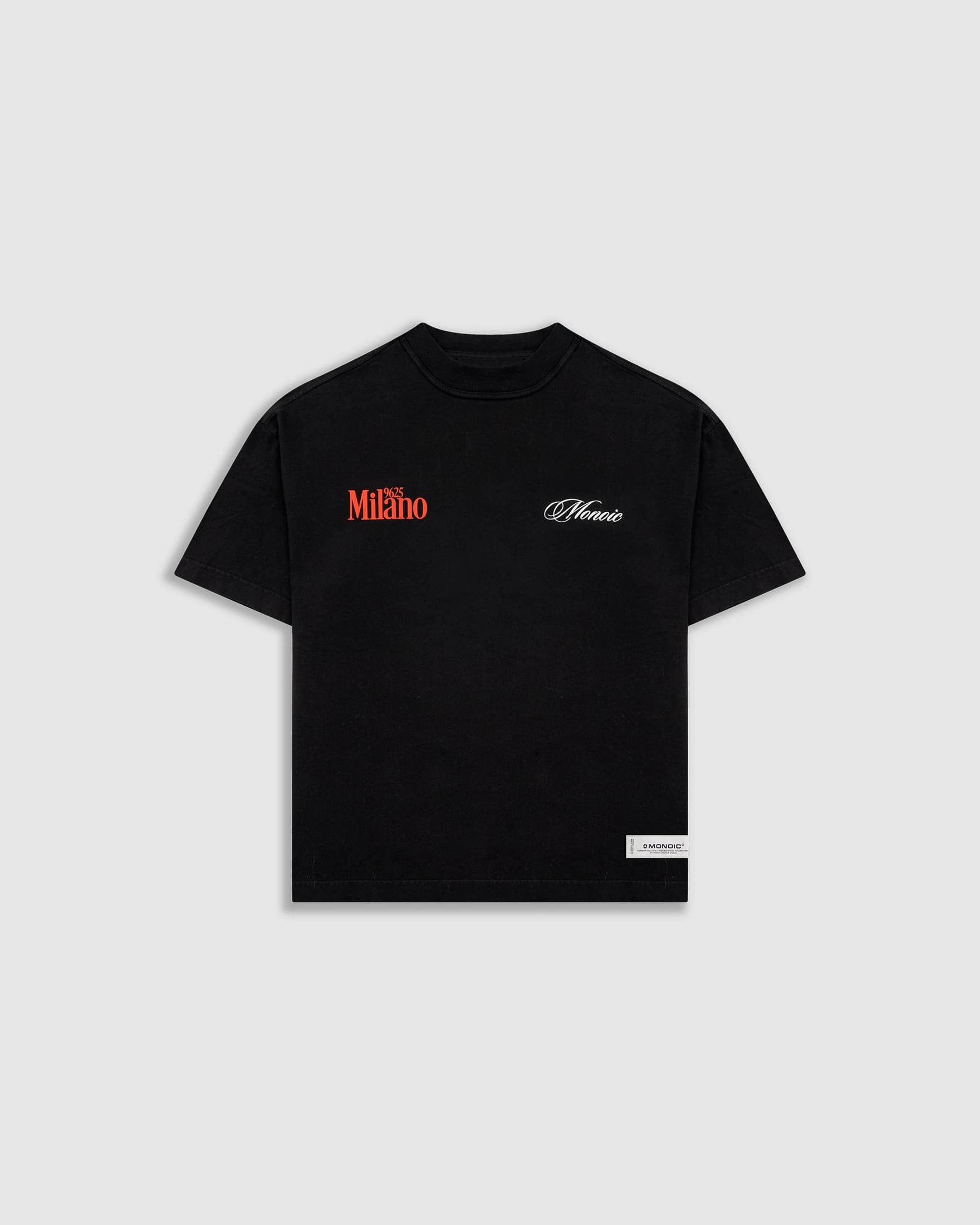 Camiseta Boxy fit Milano - Negro Oscuro - imagen 8