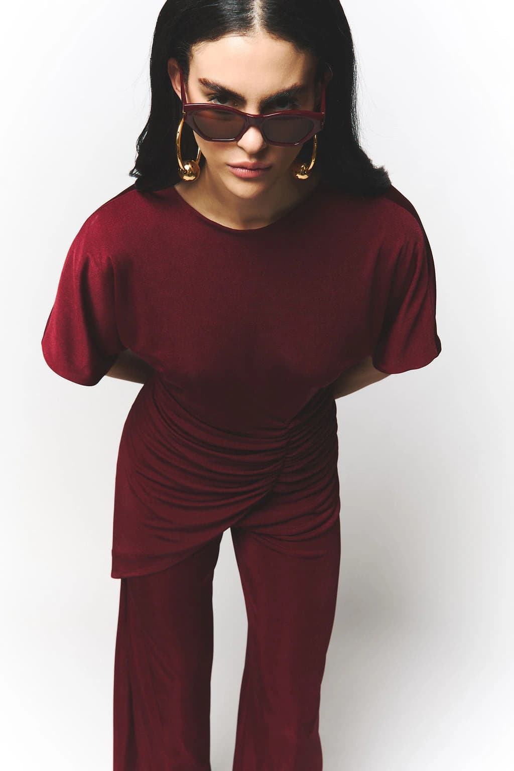 Pantalón Eugenia Burgundy - imagen 1