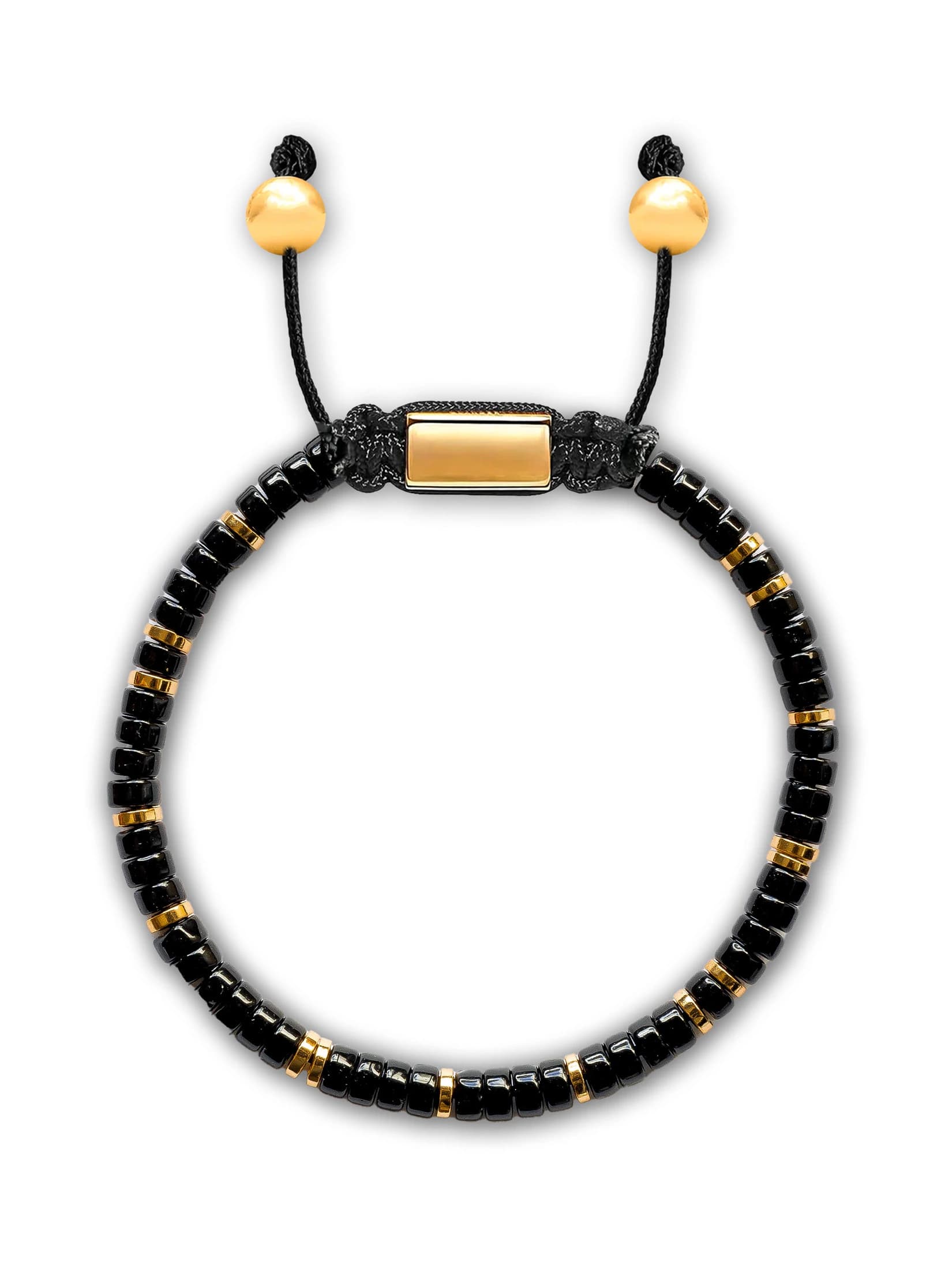 Brazalete All Black Heishi 4mm