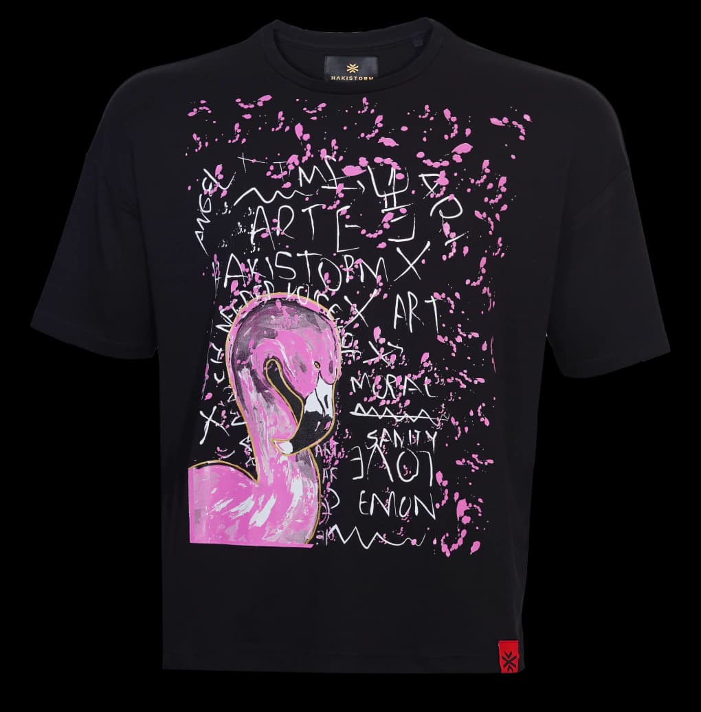 T-Shirt Flamingo Black