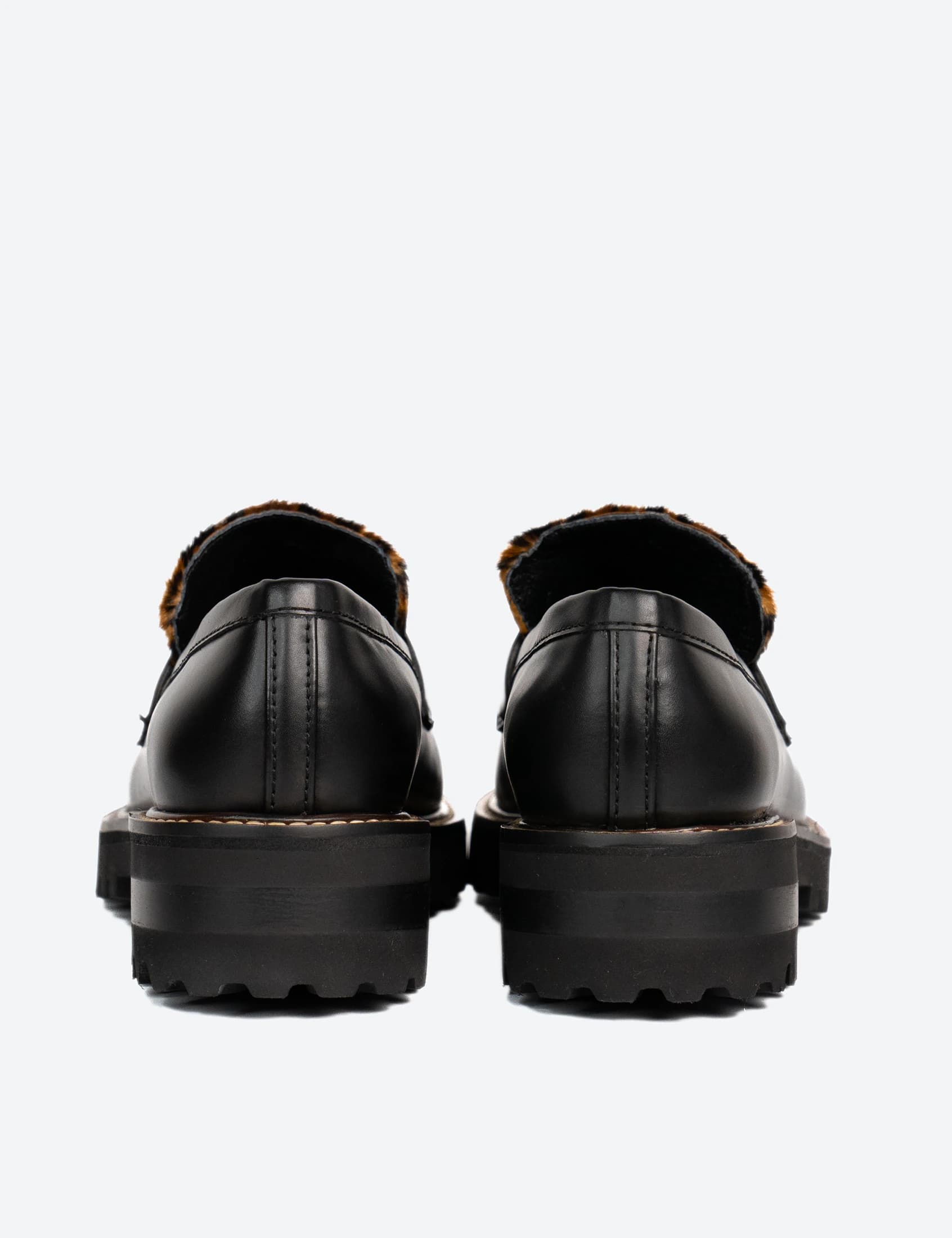 MOCASINES DONATO NEGRO CON ANIMAL PRINT - imagen 3