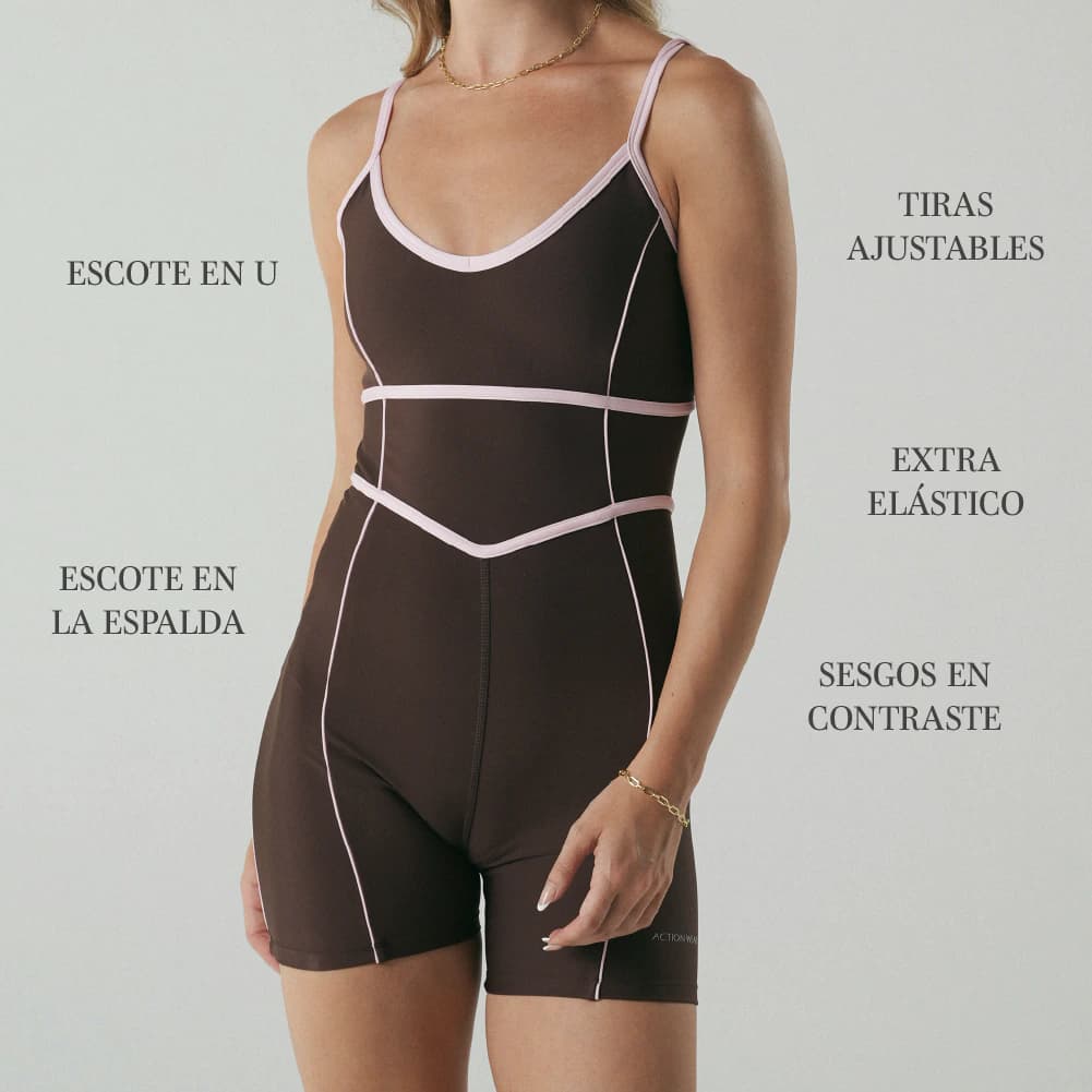 Street Contrast Jumpsuit Macchiato - imagen 2