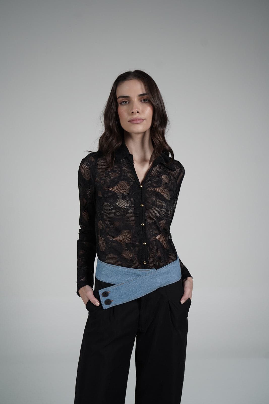 Lace Blouse (Negra)