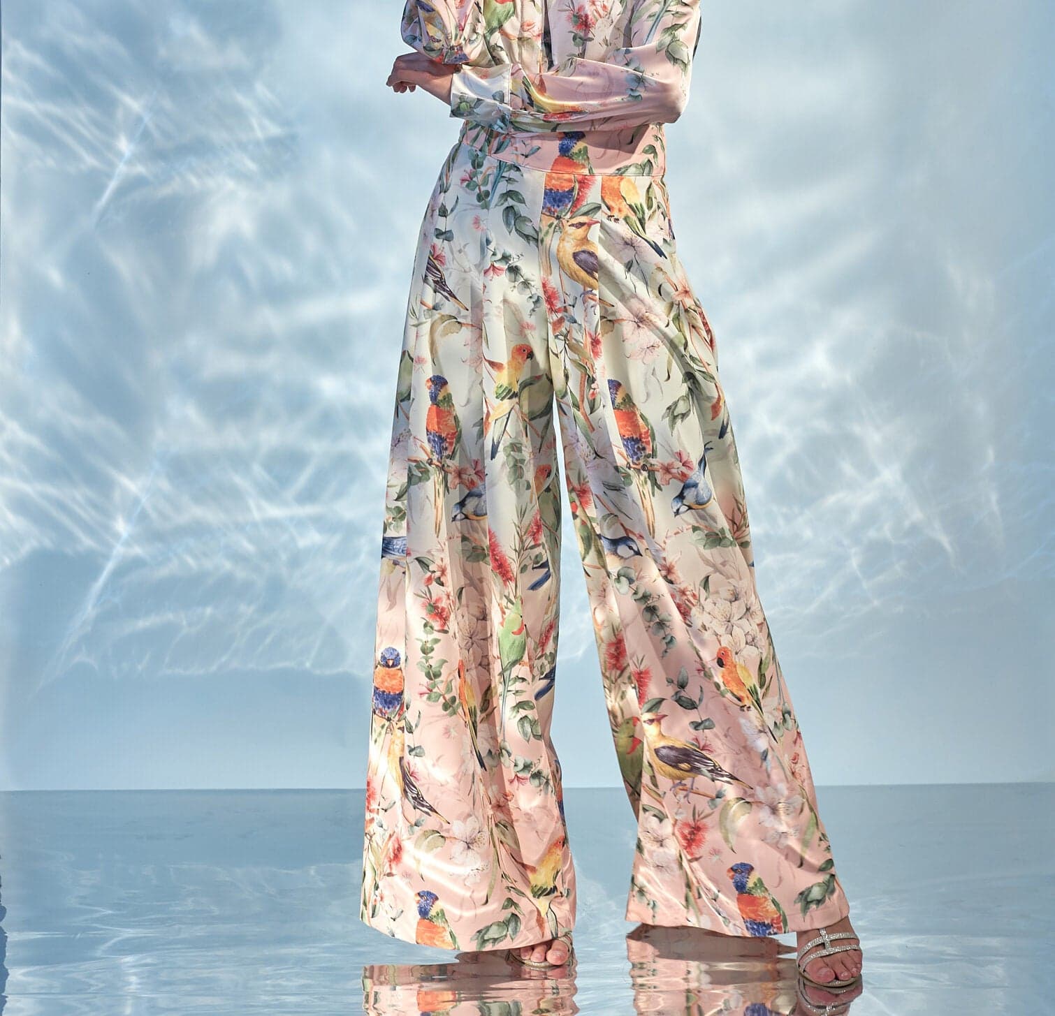 Pantalón Naty Ii Estampado Pájaros Dégrade - imagen 1