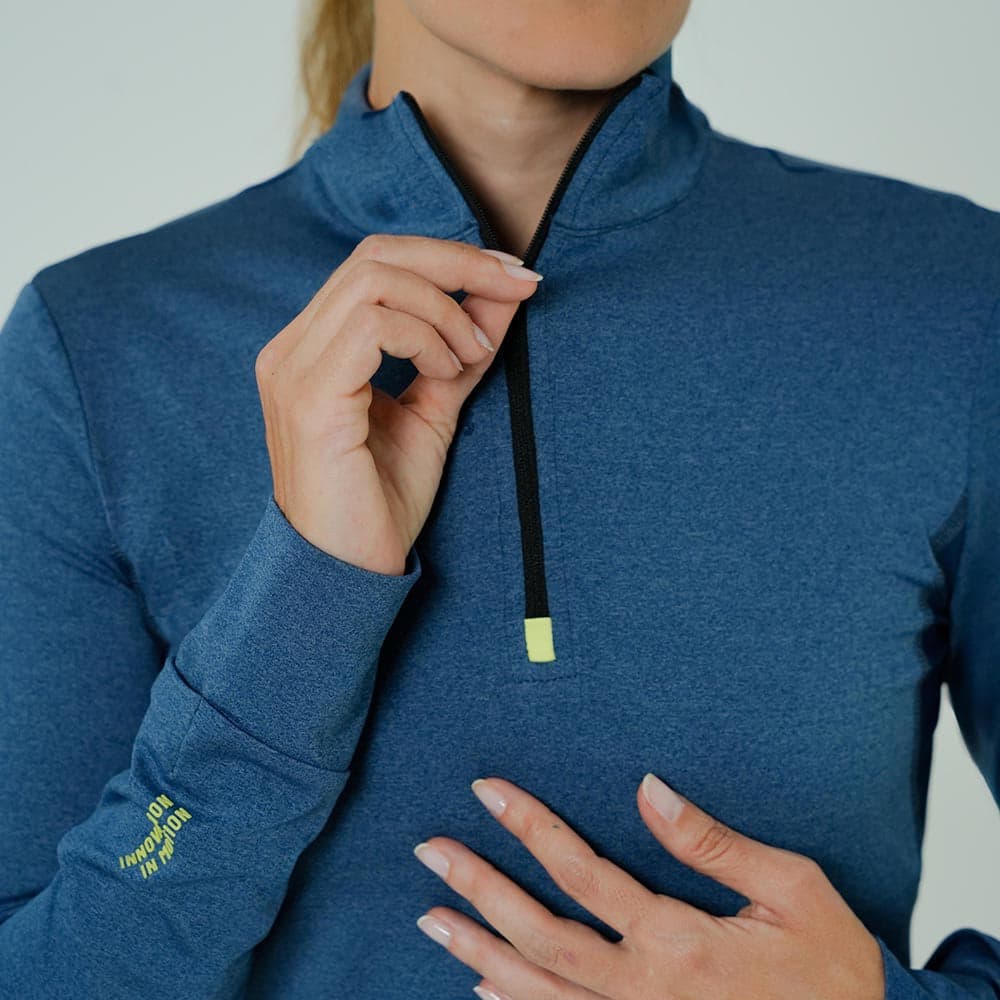 CAMISETA RUNNING MANGA LARGA ACTIVE BLUE PARA MUJER - imagen 3