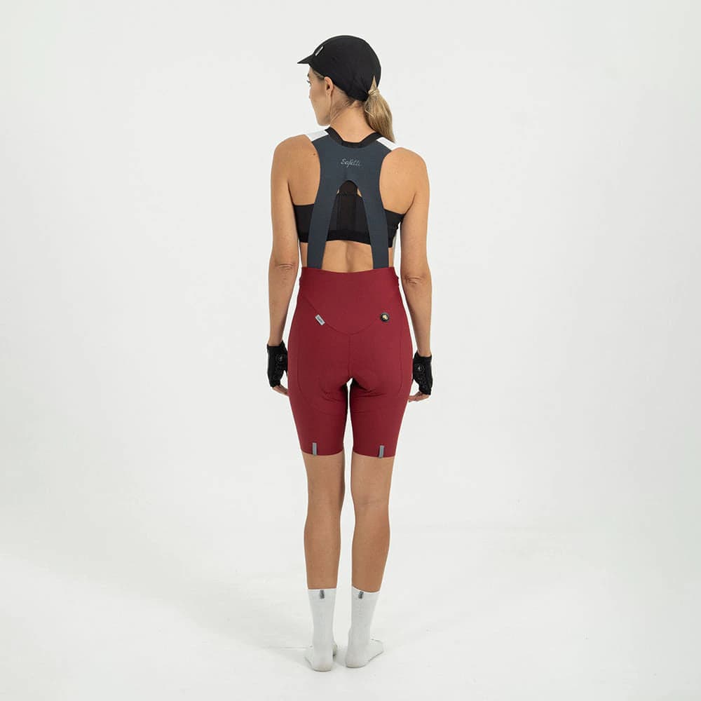PANTALONETA CICLISMO CON CARGADERAS GIRONA TERRACOTA PARA MUJER - imagen 2