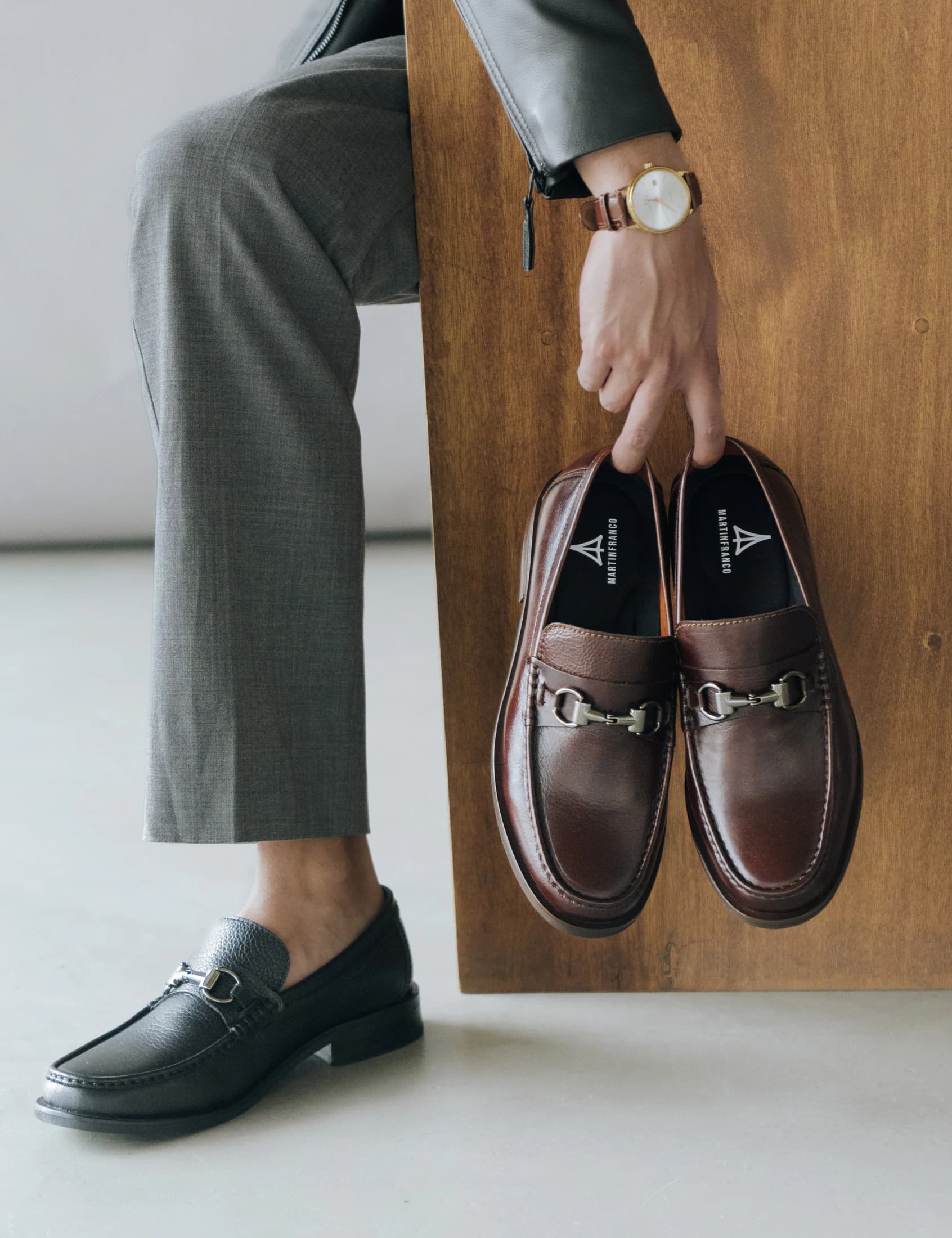 MOCASINES BERGAMO COÑAC - imagen 3