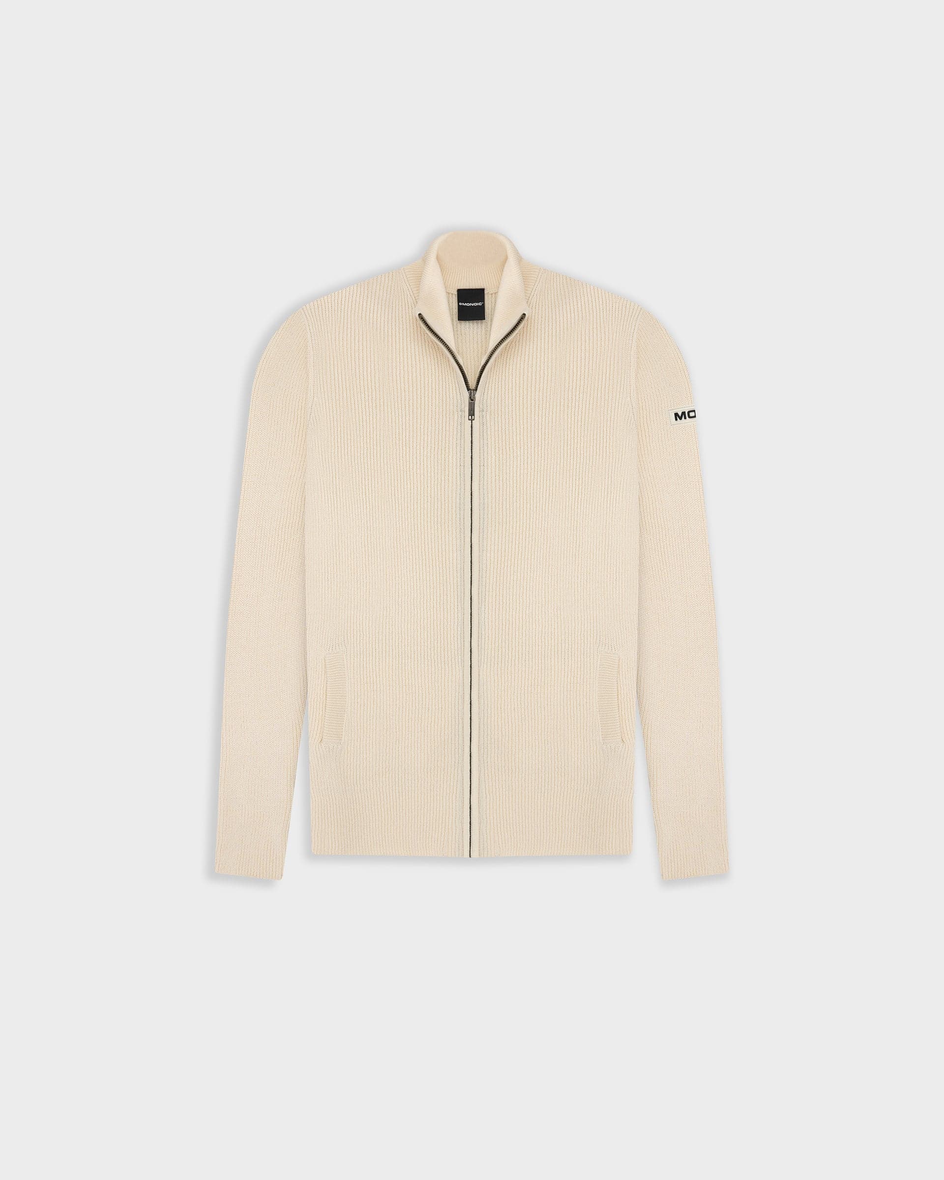 Zip Knit Sweater - Crema