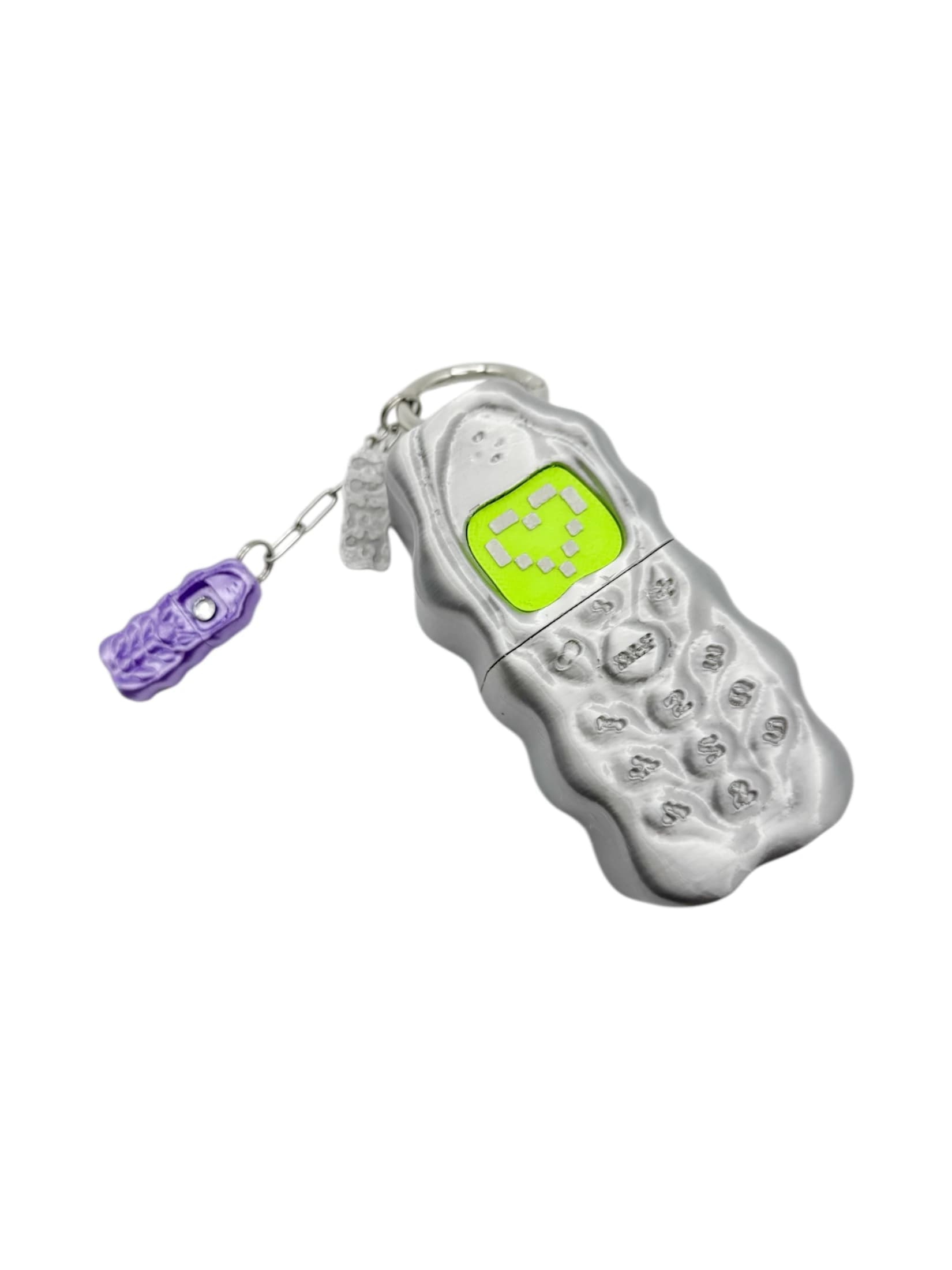 charm not a phone plateado