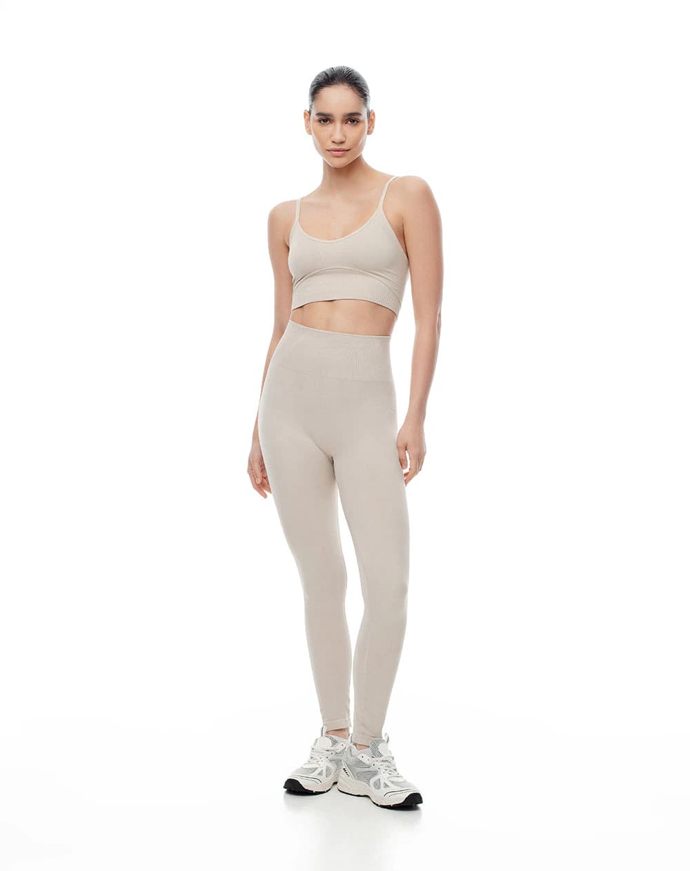 Legging deportivo seamless habano mujer