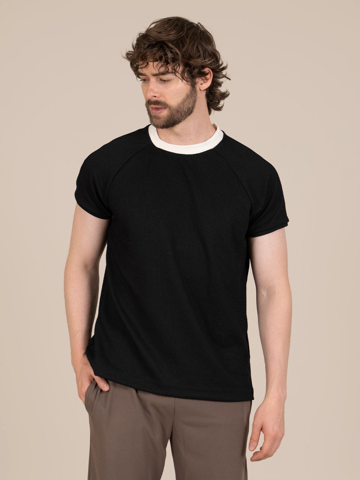 Camiseta hombre liam niza negro - imagen 1