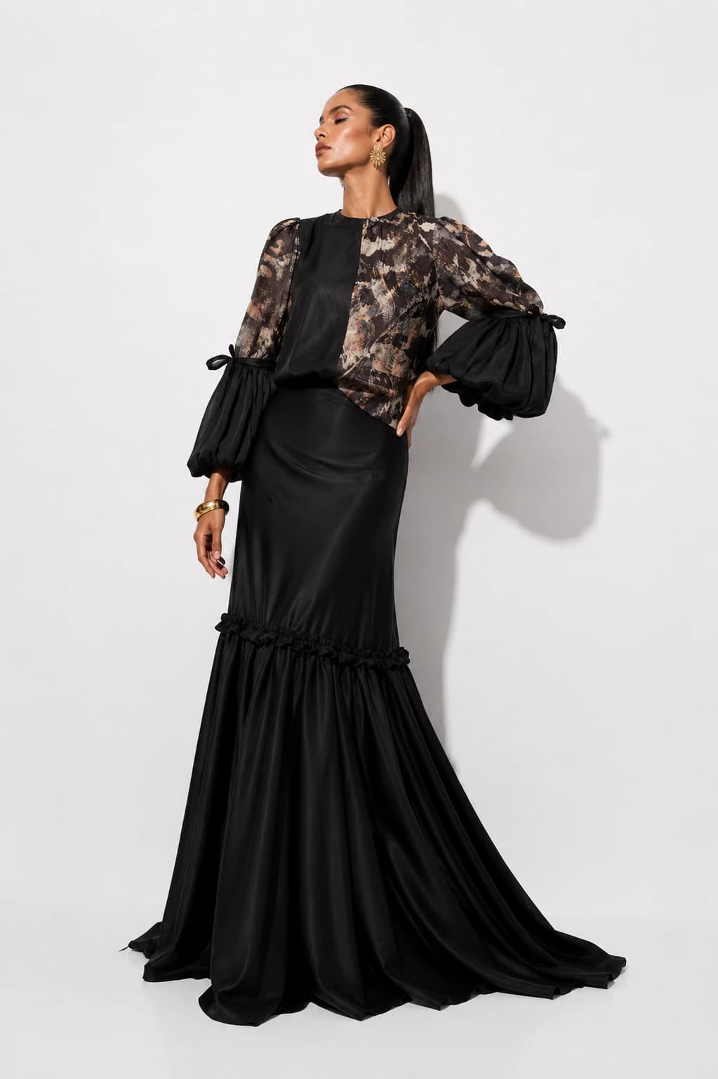 Blusa Cantor Feathers Negro - imagen 2