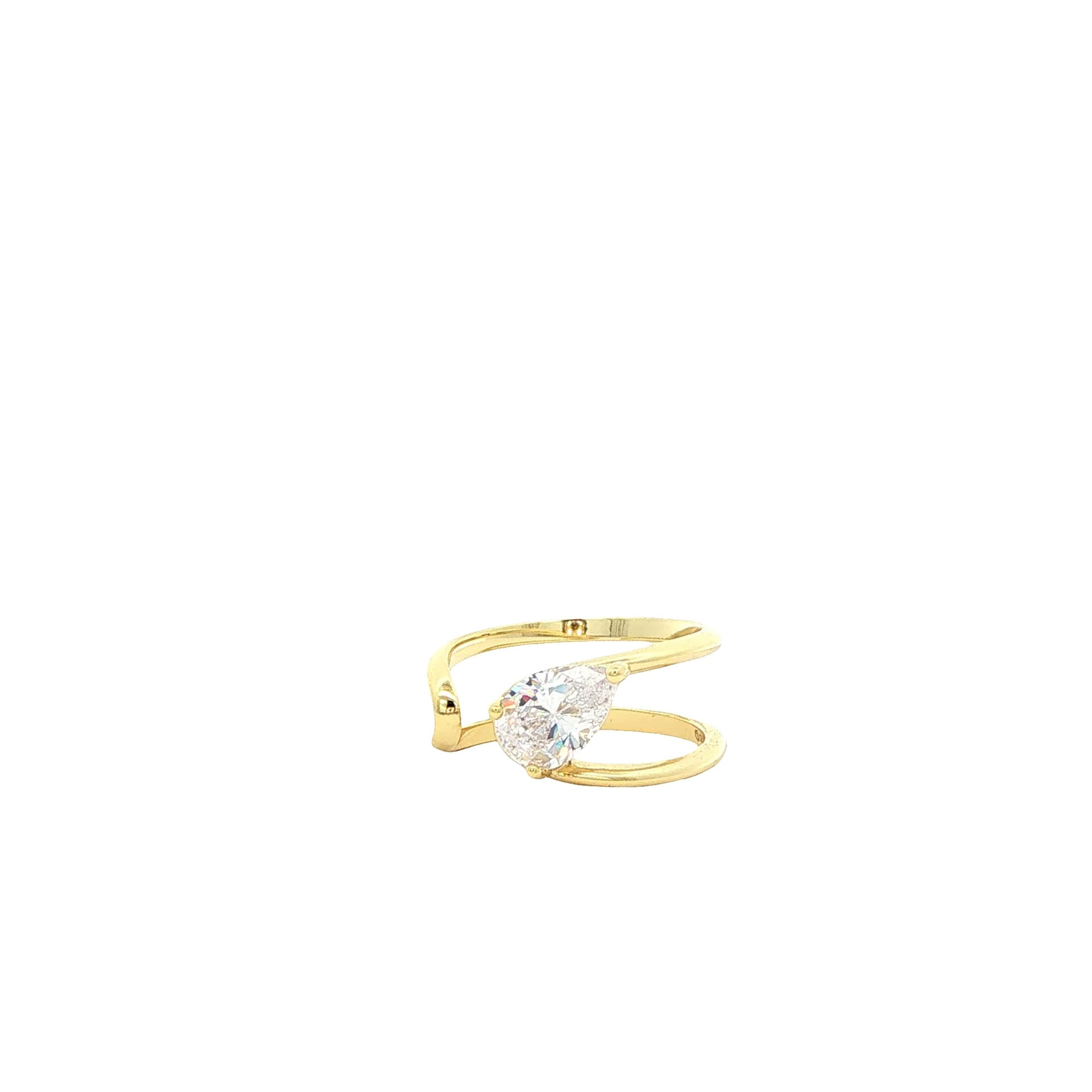 Pear Open Ring
