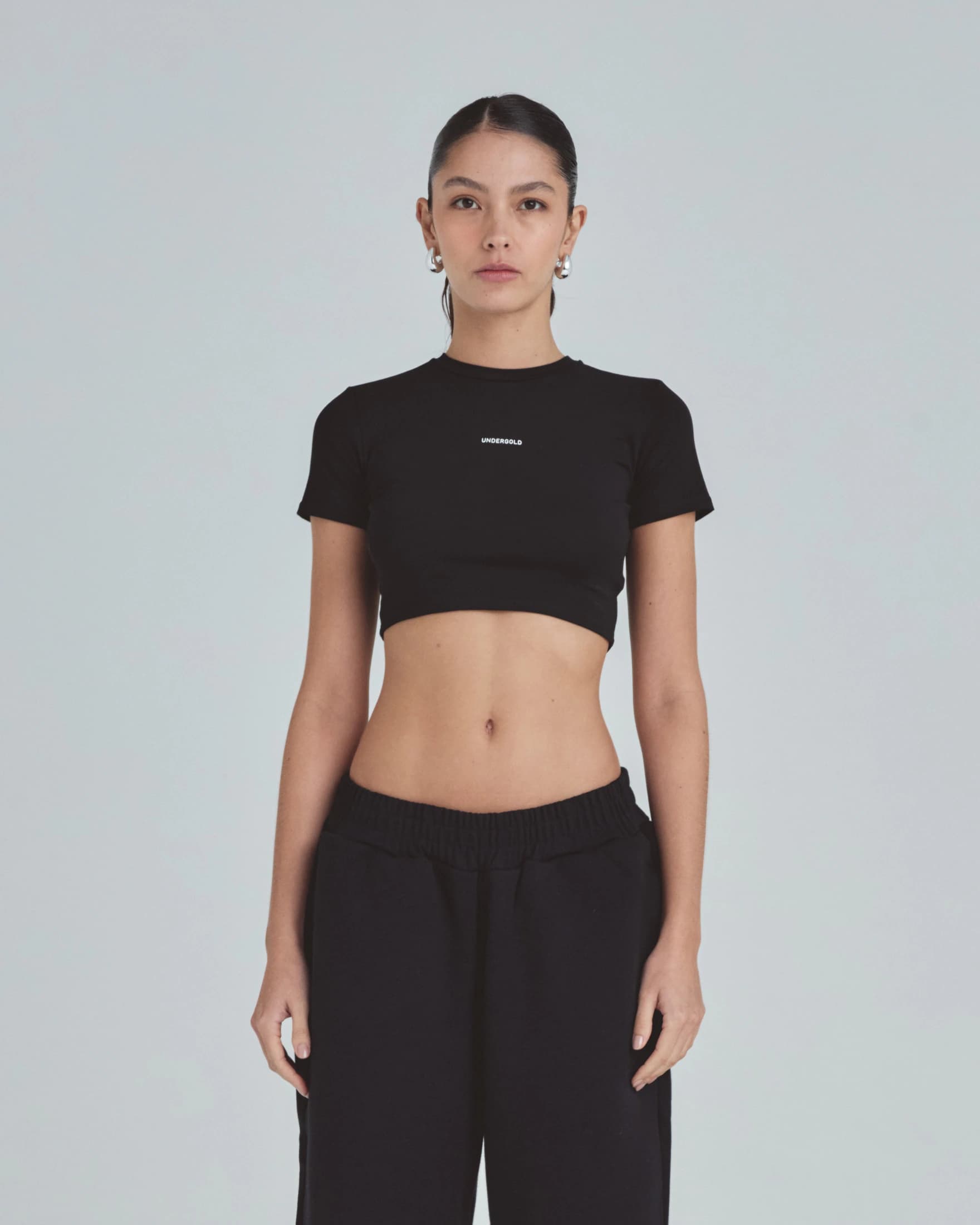 Line Basic Baby Tee Black - imagen 2