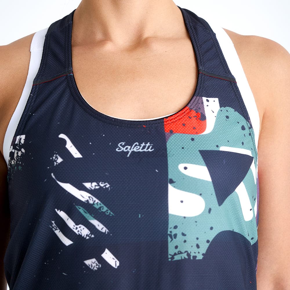CAMISETA RUNNING MANGA SISA ROCART BLUE PARA MUJER - imagen 3