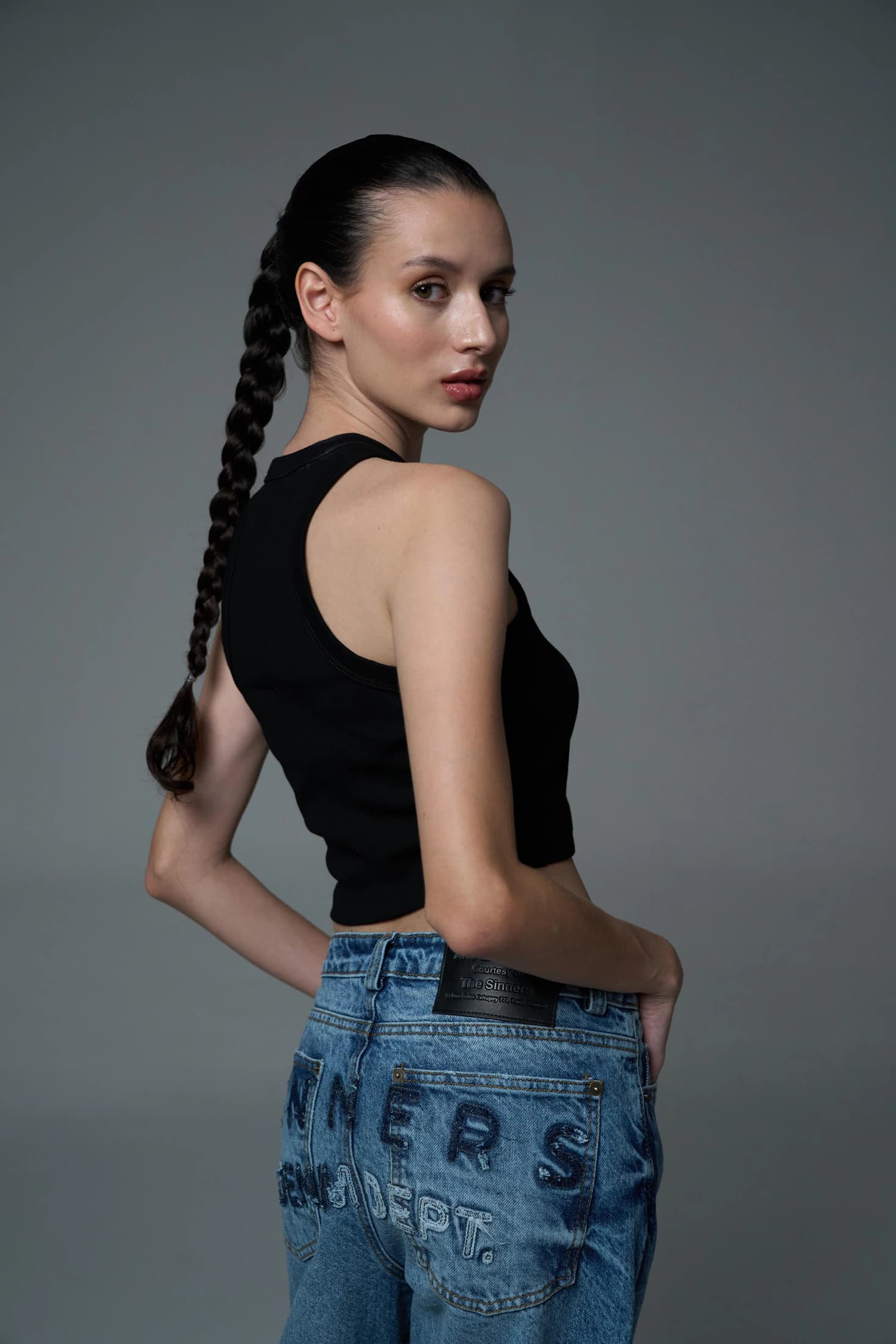 EMBROIDERED FLARED JEANS - imagen 7