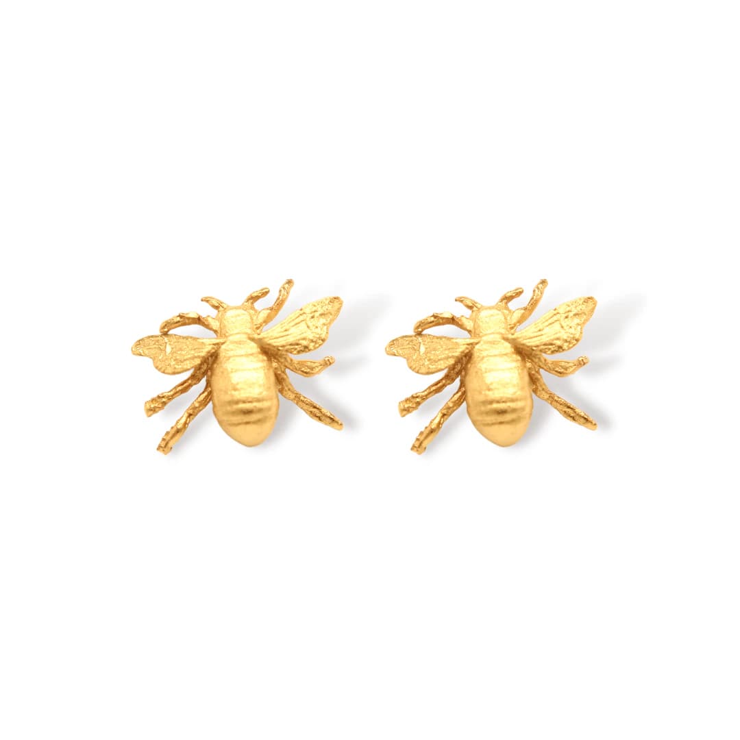 Aretes de abeja pequeña