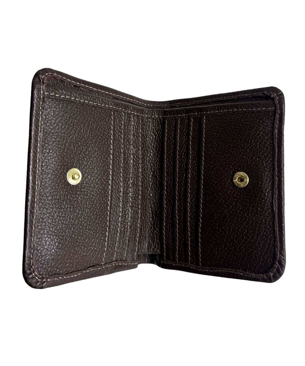 Billetera para mujer en cuero café wood - imagen 2
