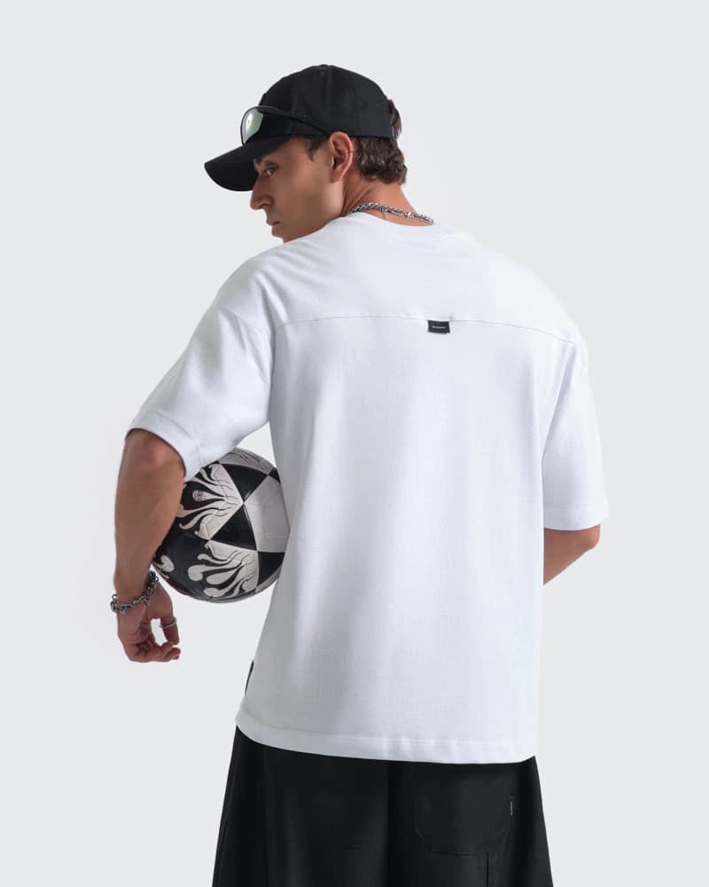 Camiseta Blanca Oversize - Edición The King Of The Game - imagen 3