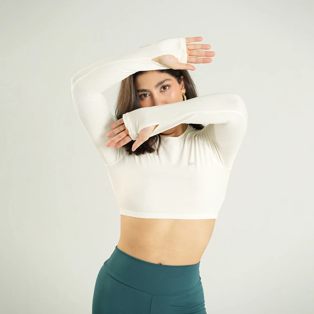 Long Sleeve Crop Crudo - imagen 3
